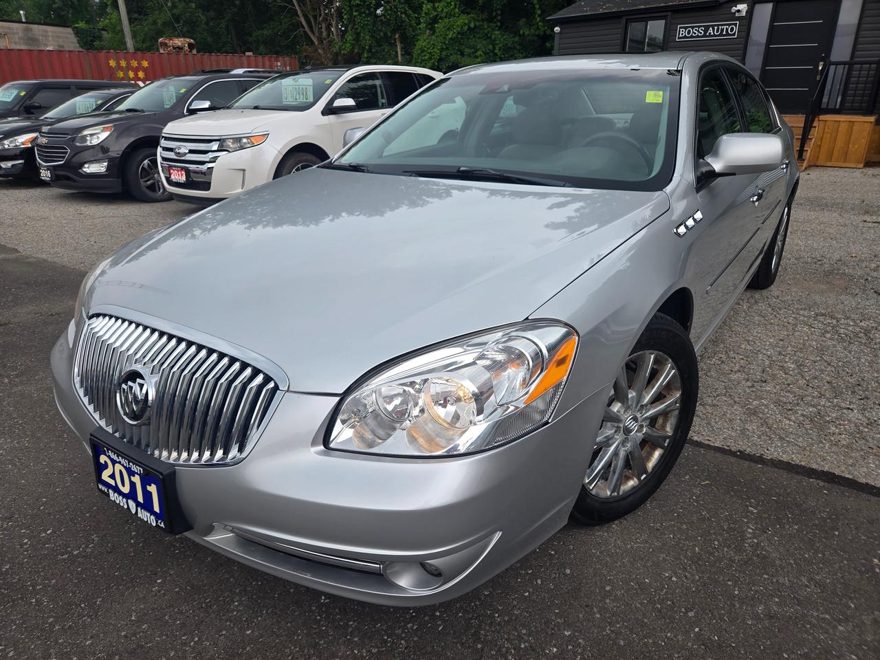 <p class=MsoNormal><span lang=EN-CA style=font-size: 13.5pt; line-height: 107%; font-family: Segoe UI,sans-serif; color: black;><em>***LOW MILEAGE**EXCELLENT CONDITION SILVER ON GRAY FULL SIZE BUICK SEDAN WITH GREAT MILEAGE, EQUIPPED W/ THE EVER RELIABLE 6 CYLINDER 3.9L ENGINE, FULLY LOADED W/ HEATED/LEATHER/POWER SEATS, POWER MOONROOF, FACTORY REMOTE CAR START, HEATED SEATS, HEATED STEERING WHEEL, REAR PARK ASSIST SENSORS, AIR CONDITIONING, PREMIUM SPEAKER SOUND SYSTEM, AIR CONDITIONING, KEYLESS ENTRY, POWER LOCKS/WINDOWS AND MIRRORS, SAFETY AND WARRANTY INCLUDED!</em> This vehicle comes certified with all-in pricing excluding HST tax and licensing. Also included is a complimentary 36 days complete coverage safety and powertrain warranty, and one year limited powertrain warranty. Please visit our website at www.bossauto.ca today!</span></p>