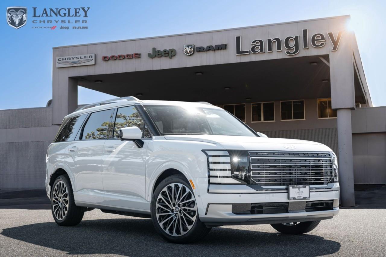 <p><strong>2026 Hyundai Palisade Hybrid Ultimate Calligraphy</strong></p><p>A spacious three-row hybrid SUV built with high fuel efficiency and confident all-wheel drive capability.</p><ul><li><p><strong>Engine</strong>: 2.5L Turbo 4-cylinder hybrid system (329 hp, 339 lb-ft torque)</p></li><li><p><strong>Transmission</strong>: 6-speed automatic</p></li><li><p><strong>Drivetrain</strong>: All-Wheel Drive (AWD)</p></li><li><p><strong>Fuel Economy</strong>: 8.3 L/100 km city / 7.9 L/100 km highway</p></li><li><p><strong>Max Towing</strong>: Up to 3,999 lbs</p></li></ul><p>Come book a test drive at Langley Chrysler, conveniently located in Langley, British Columbia.</p>

<p>*All prices plus applicable taxes, applicable environmental recovery charges, documentation of $599 and full tank of fuel surcharge of $76 if a full tank is chosen. <br />Other protection items available that are not included in the above price:<br />Tire & Rim Protection and Key fob insurance starting from $599<br />Service contracts (extended warranties) for coverage up to 7 years and 200,000 kms starting from $599<br />Custom vehicle accessory packages, mudflaps and deflectors, tire and rim packages, lift kits, exhaust kits and tonneau covers, canopies and much more that can be added to your payment at time of purchase<br />Undercoating, rust modules, and full protection packages starting from $199<br />Financing Fee of $500 when applicable<br />Flexible life, disability and critical illness insurances to protect portions of or the entire length of vehicle loan</p>