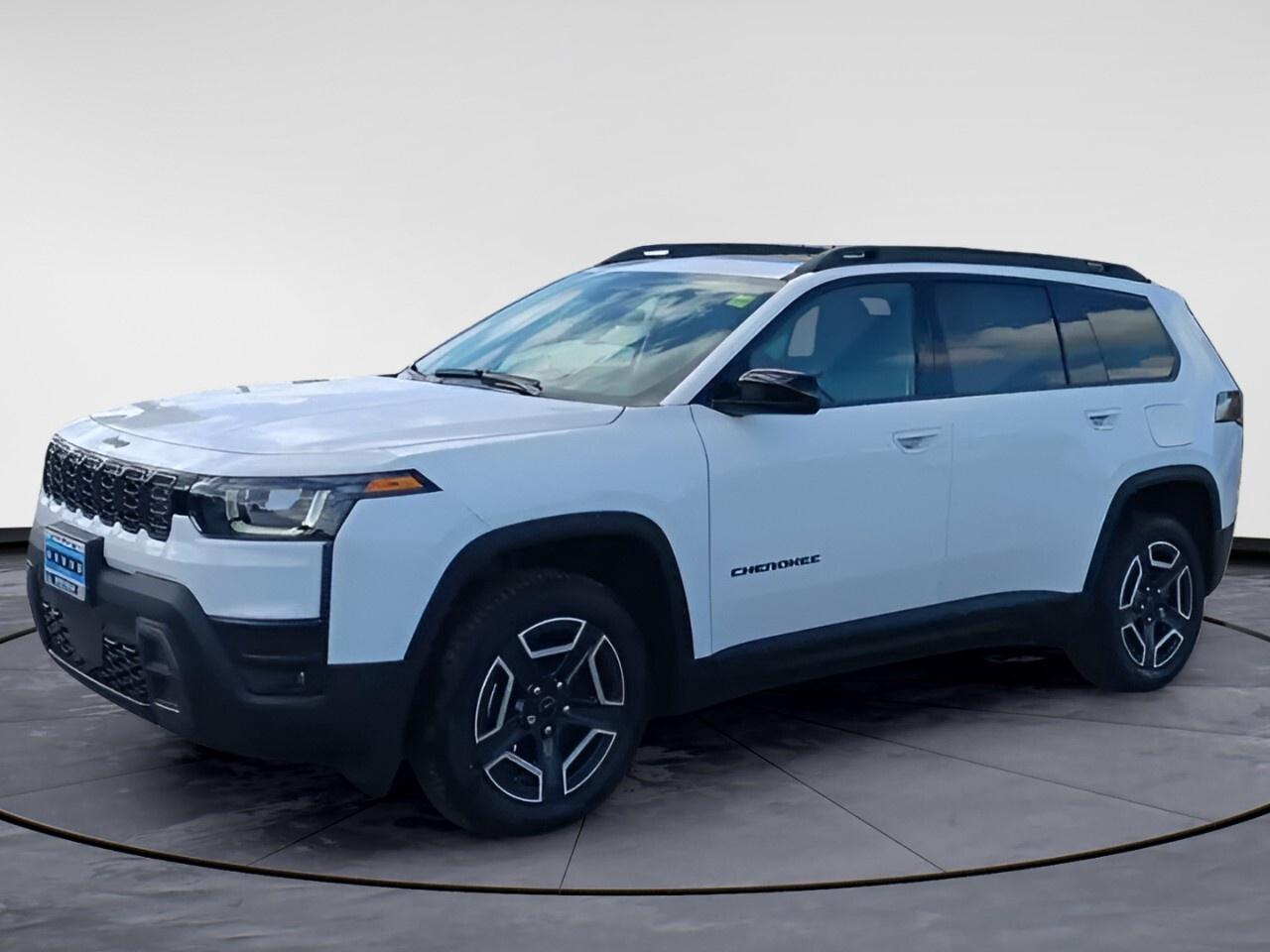 Presenting the futuristic 2026 Jeep Cherokee Limited 4x4, now available at Windsor Chrysler in an eye-catching white finish. Equipped with an advanced four-wheel drive system and automatic transmission, this SUV guarantees a confident and smooth ride across varied terrains.
 
The Cherokee Limited embodies style and functionality with its striking alloy wheels and power multi-function fold-away mirrors with turn signals for added convenience. Venture inside to experience the refined craftsmanship accentuated by Cognac interior stitching. Comfort is prioritized with power-adjustable and heated seats, complete with a power 2-way lumbar adjust for the passenger.
 
Dive into high-tech living with features like a wireless charging pad, smart device integration, and a Wi-Fi hotspot. The Jeep&rsquo;s safety suite includes adaptive cruise control, lane assist, and a suite of parking sensors, backed by a reliable brake assist system. A universal garage door opener adds everyday convenience, while the auto-dimming rearview mirror enhances your driving experience, day or night.
 
This SUV appeals to tech-savvy families and adventurous individuals seeking style and sophistication. Whether you need it for road trips or daily commutes, the 2026 Jeep Cherokee Limited 4x4 offers the perfect balance of practicality and luxury. Contact Windsor Chrysler today to discover how you can make this incredible vehicle yours.