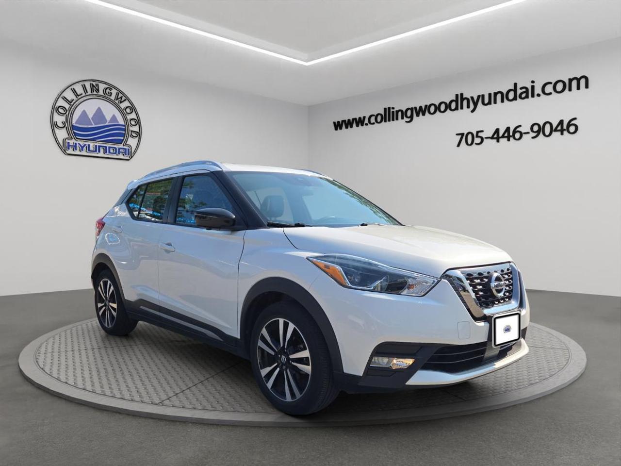 ONLY 21,000 KM?! 

 2020 NISSAN KICKS SR - JUST 21,000 KM! 

Thats right - a 2020 with only 21,000 KM! 

If you want something affordable, fuel-efficient and loaded with features - without the typical used-car kilometres - this is it.
/  ONLY 21,000 KM!/  SR - SPORTY & LOADED
  Sporty SR Exterior Styling/  Heated Front Seats/  360° Around View Monitor/  Intelligent Cruise Control/  Blind Spot Warning/  Apple CarPlay & Android Auto/  Push-Button Start/  Fantastic Fuel Economy&ý

 21,000 KM ON A 2020 - THATS THE STORY HERE!

Easy to drive. Easy to park. Easy on fuel. And with kilometres this low, not easy to find!

 LOW KM. SPORTY SR. GREAT VALUE. 

 Collingwood Hyundai<p> fuel-efficient and loaded with features - without the typical used-car kilometres - this is it.
/  ONLY 21</p>
<p>000 KM!/  SR - SPORTY & LOADED
  Sporty SR Exterior Styling/  Heated Front Seats/  360° Around View Monitor/  Intelligent Cruise Control/  Blind Spot Warning/  Apple CarPlay & Android Auto/  Push-Button Start/  Fantastic Fuel Economy&ý

 21</p>
<p>000 KM ON A 2020 - THATS THE STORY HERE!

Easy to drive. Easy to park. Easy on fuel. And with kilometres this low</p>