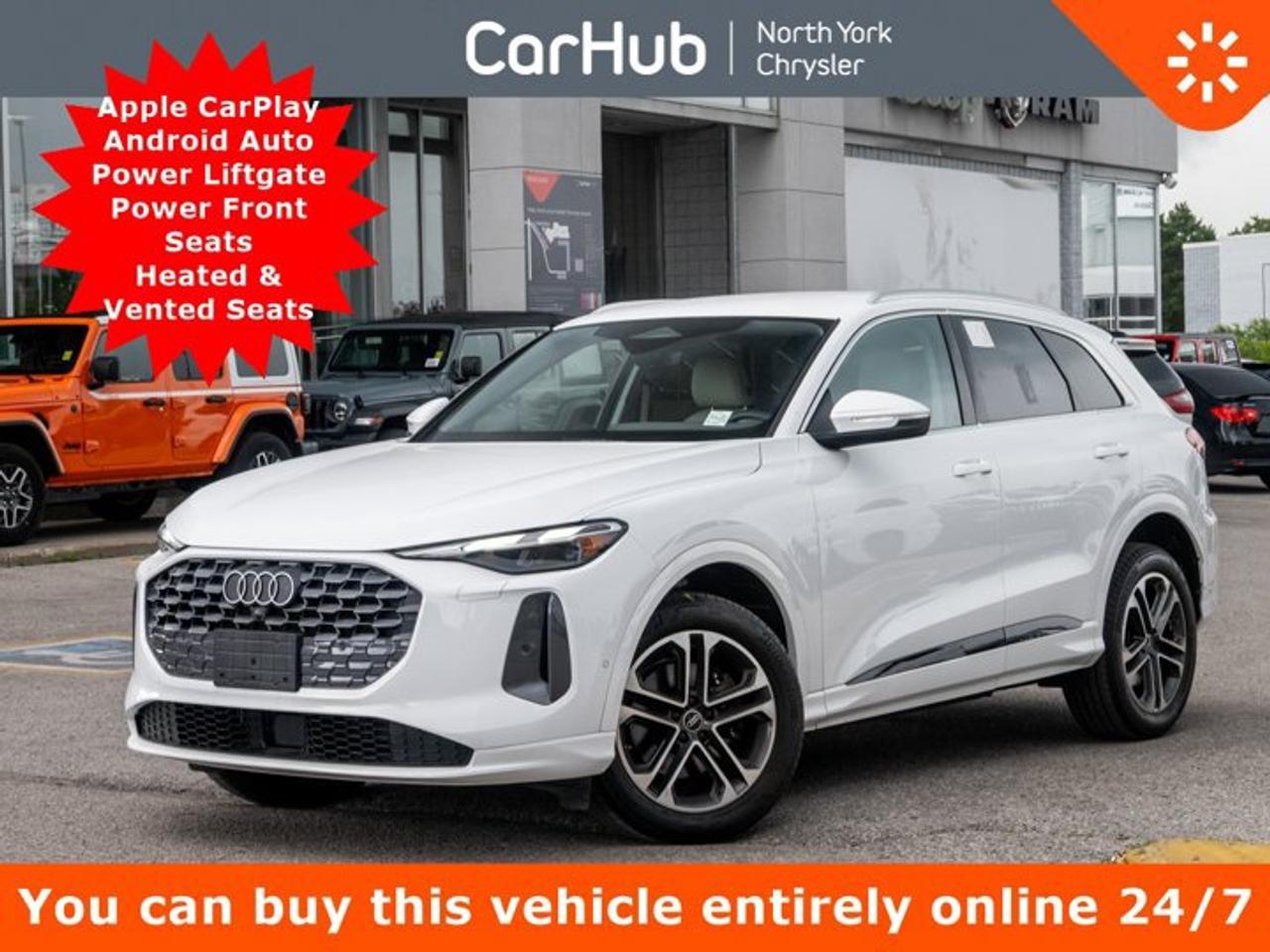 <p> Only 10,021 Miles! This Audi Q5 delivers a Intercooled Turbo Premium Gasoline I-4 2.0 L/121 engine powering this Automatic transmission. Wireless Phone Connectivity, Window Grid Diversity Antenna, Wheels: 8.0J x 19 5-Double-Spoke Design -inc: Graphite/polished finish. <p> This Audi Q5 Features the Following Options <br /> Voice Activated Dual Zone Front Automatic Air Conditioning, Valet Function, Trip Computer, Transmission: 7-Speed S tronic Automatic -inc: shift paddles, Transmission w/Driver Selectable Mode and Oil Cooler, Trailer Wiring Harness, Tires: 235/55R19 105H XL AS RFT, Tire Pressure Monitoring System Tire Specific Low Tire Pressure Warning, Tailgate/Rear Door Lock Included w/Power Door Locks, Speed Sensitive Rain Detecting Variable Intermittent Wipers w/Heated Jets. </p> <p>Drive Happy with CarHub<br>*** All-inclusive, upfront prices -- no haggling, negotiations, pressure, or games*** Purchase or lease a vehicle and receive a $1000 CarHub Rewards card for service.  *** Purchase this vehicle fully online on CarHub websites</p> <p>Transparency Statement<br>USED VEHICLES:Online prices and payments are for finance purchases  please note there is a $850 safety certification fee. if not Certified, then as per OMVIC Regulations the vehicle is deemed to be not drivable and Not Certified. Cash purchases for used vehicles have a $2,350 surcharge which includes the safety certification (the finance price + $2,350).NEW VEHICLES:New financed vehicles are subject to an $ 850 Processing Fee. New cars priced at over $100,000 including add-ons or accessories are subject to the additional federal luxury tax.While every effort is taken to avoid errors, technical or human error can occur, so please confirm vehicle features, options, materials, and other specs with your CarHub representative. This can easily be done by calling us or by visiting us at the dealership. CarHub used vehicles come standard with 1 key. If we receive more than one key from the previous owner, we include them with the vehicle. Additional keys may be purchased at the time of sale. Ask your Product Advisor for more details. Payments are only estimates derived from a standard term/rate on approved credit. Terms, rates and payments may vary. Prices, rates and payments are subject to change without notice. Please see our website for more details.</p>