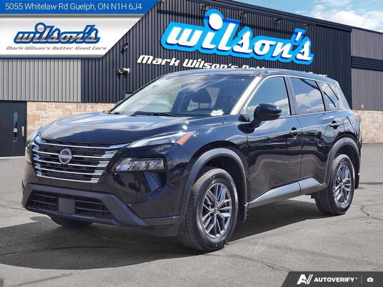 Look at this certified 2024 Nissan Rogue S AWD | Heated Seats + Steering | CarPlay + Android Auto | Remote Start | Blind Spot | FCW & More !. Its Automatic transmission and 1.5 L engine will keep you going. This Nissan Rogue features the following options: Remote Start, Heated Steering Wheel, Forward Collision Alert, Air Conditioning, Heated Seats, Tilt Steering Wheel, Steering Radio Controls, Power Windows, Power Locks, and Traction Control. See it for yourself at Mark Wilsons Better Used Cars, 5055 Whitelaw Road, Guelph, ON N1H 6J4.MASSIVE SELECTION: 500+ vehicles in ONE LOCATION, all Live Market Priced for the best value!STRAIGHTFORWARD & TRANSPARENT PRICING: Our Advertised Price INCLUDES:Safety Certification! (No separate certification fee upcharge).FREE Carfax History Report!NO upcharge for paying cash!CONFIDENCE & PEACE OF MIND: 30-Day/3,000 km Warranty INCLUDED! Plus a 5-Day Exchange Privilege!*EASY FINANCING: Better-than-bank rates, $0 Down, and 3 Months No Payments available OAC. BAD CREDIT APPROVED HERE!WE BUY CARS: Get Top Dollar for your trade, or sell us your vehicle for CASH even if you dont buy ours!www.shopwilsons.comAn Honest, Transparent Buying Experience. Trusted in business since 1961!(Cash Prices Exclude HST and Licensing Fees only.)