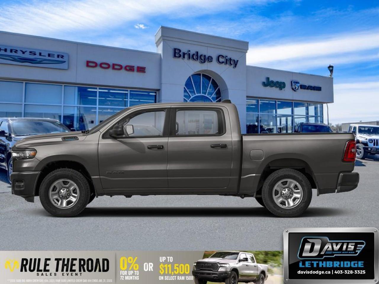 <p>Introducing the formidable 2026 Ram 1500 Warlock in a striking gray, equipped with a 4×4 drivetrain to ensure ultimate handling and power on any terrain. This new Warlock 4x4 Crew Cab with a 5'7" Box promises a commanding road presence.</p><p><strong>Interior Features:</strong></p><ul><li>Luxurious black interior designed for comfort and style</li><li>Front Centre Seat Cushion Storage and 2nd Row In-Floor Storage Bins for additional space</li><li>Heated Mirrors for those chilly mornings</li><li>Adaptive Cruise Control for smooth and effortless driving</li><li>115V Auxiliary Power Outlet and 400W Inverter for convenience</li><li>7" Customizable In-Cluster Display</li></ul><p><strong>Exterior Features:</strong></p><ul><li>Granite Crystal Metallic exterior with Black Mesh Grille and Surround</li><li>Raised Ride Height and Front LED Fog Lamps for enhanced visibility</li><li>Tow Hooks and Full-Size Spare Tire for utility in various driving conditions</li><li>Steering Gear Skid Plate, Transfer Case Skid Plate, and Fuel Tank Skid Plate for added protection</li><li>Black Dual Exhaust Tips and Warlock Decal adding a rugged appeal</li></ul><p><strong>Technology & Safety Features:</strong></p><ul><li>Remote Start for convenience</li><li>SiriusXM Satellite Radio with a 6-Month Service for entertainment on the go</li><li>Advanced Smart Device Integration and Bluetooth Connection</li><li>Backup Camera and Parking Sensors for easier maneuvering</li><li>Lane Assist and Brake Assist for superior safety</li><li>Wi-Fi Hotspot to keep you connected</li><li>Selec-Speed Control for controlled descent on steep slopes</li></ul><p>Perfect for those seeking adventure and functionality, this Ram 1500 Warlock caters to drivers who demand both performance and style. Ready to take the leap? Contact Davis Dodge Lethbridge today to learn more about this exceptional truck.</p>
