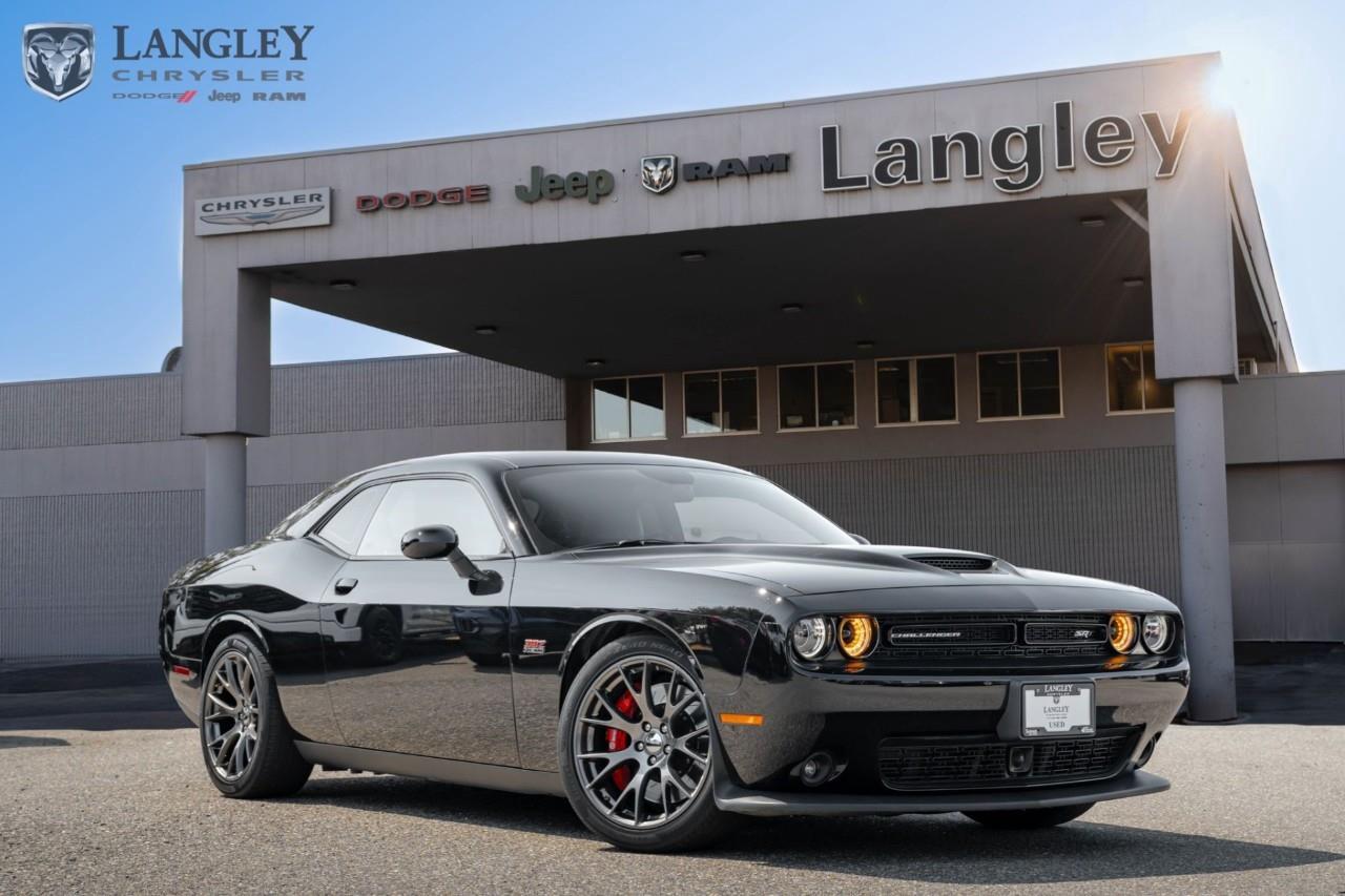 <p><strong>2016 Dodge Challenger SRT 392 2dr Cpe SRT 392</strong></p><p>A high-performance American muscle car built with massive V8 power and aggressive street styling.</p><ul><li><p><strong>Engine</strong>: 6.4L HEMI V8 (485 hp, 475 lb-ft torque)</p></li><li><p><strong>Transmission</strong>: 6-speed manual</p></li><li><p><strong>Drivetrain</strong>: Rear-Wheel Drive (RWD)</p></li><li><p><strong>0-60 mph</strong>: Approximately 4.2 seconds</p></li><li><p><strong>Brakes</strong>: Brembo high-performance braking system</p></li></ul><p>Come book a test drive at Langley Chrysler, conveniently located in Langley, British Columbia.</p>

<p>*All prices plus applicable taxes, applicable environmental recovery charges, documentation of $599 and full tank of fuel surcharge of $76 if a full tank is chosen. <br />Other protection items available that are not included in the above price:<br />Tire & Rim Protection and Key fob insurance starting from $599<br />Service contracts (extended warranties) for coverage up to 7 years and 200,000 kms starting from $599<br />Custom vehicle accessory packages, mudflaps and deflectors, tire and rim packages, lift kits, exhaust kits and tonneau covers, canopies and much more that can be added to your payment at time of purchase<br />Undercoating, rust modules, and full protection packages starting from $199<br />Financing Fee of $500 when applicable<br />Flexible life, disability and critical illness insurances to protect portions of or the entire length of vehicle loan</p>