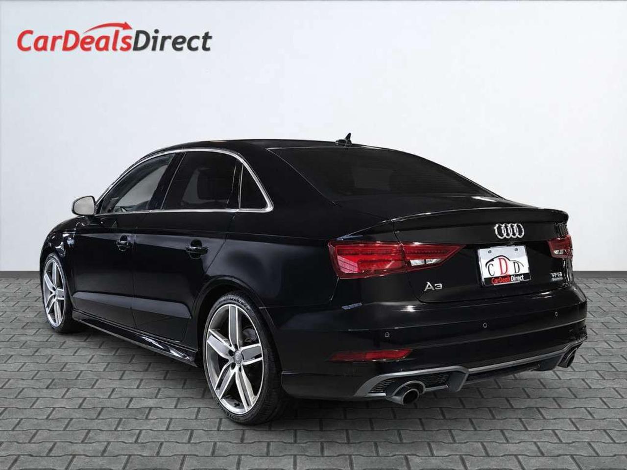 2018 Audi A3 Audi A3 Technik   Quattro AWD   S line   Turbocharged    Sunroof  Mythos Black Metallic on Black Leather   7.0-inch retra Photo