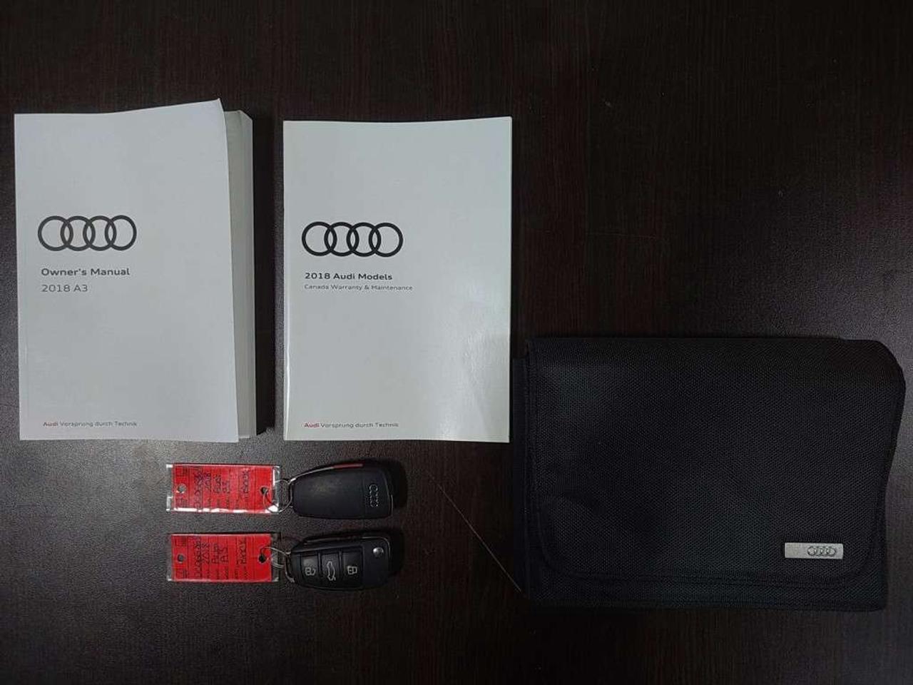 2018 Audi A3 Audi A3 Technik   Quattro AWD   S line   Turbocharged    Sunroof  Mythos Black Metallic on Black Leather   7.0-inch retra Photo
