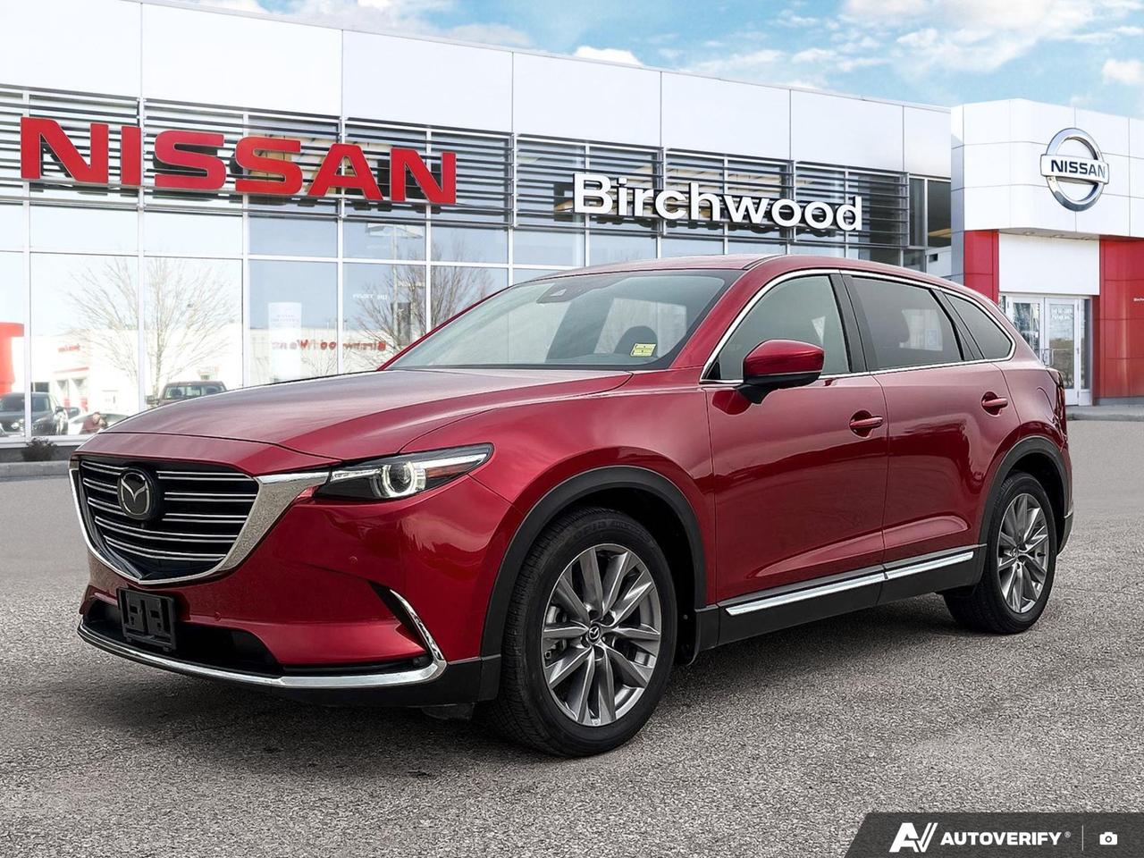 AWD | HUD | Apple CarPlay | 360 Camera | Heated steering/seats
If youre looking for a capable, tech-forward three-row SUV that doesnt compromise on refinement, this 2023 Mazda CX-9 deserves serious attention. With Mazda Radar Cruise Control with Stop & Go, a Head-Up Display, an Aerial View Camera System, and a panoramic sunroof, this is a well-equipped family hauler thats been thoughtfully designed for both daily commutes and longer road trips.

Key Features:
- Mazda Radar Cruise Control (MRCC) with Stop & Go  adaptive cruise that handles stop-and-go traffic
- Head-Up Display  keeps critical driving info in your line of sight
- Automatic Full-Time All-Wheel Drive with SKYACTIV-Drive 6-Speed Automatic and paddle shifters
- Aerial View Camera System plus front and rear parking sensors for confident maneuvering
- Advanced Blind Spot Monitoring and Driver Monitoring-Alert for added peace of mind
- Express Open/Close panoramic sunroof with sunshade
- Fixed 50-50 bench 3rd row seating  room for up to 7 passengers
- Heated leather steering wheel and HomeLink Garage Door Transmitter

At 68,733 km, this CX-9 has been well broken-in while still offering plenty of years ahead. Whether youre ready to move forward or just have a few questions, our team at Birchwood Nissan is here to help. Reserve this vehicle online, start your purchase, or book a test drive today at www.birchwoodnissan.ca  we make the process straightforward and transparent so you can focus on what matters.
We are here to buy, sell, and service your vehicle! All pre-owned vehicles from Birchwood Nissan come with:
A full CARFAX vehicle report.
Mandatory alignment on every vehicle
A fresh oil change and full tank of fuel on delivery
Service records (if available)
Interested in seeing/hearing more? Come down to Birchwood Nissan to experience Car Buying the right way! Book your appointment today at 204-261-3490.
Dealer Permit #0086
Dealer permit #0086