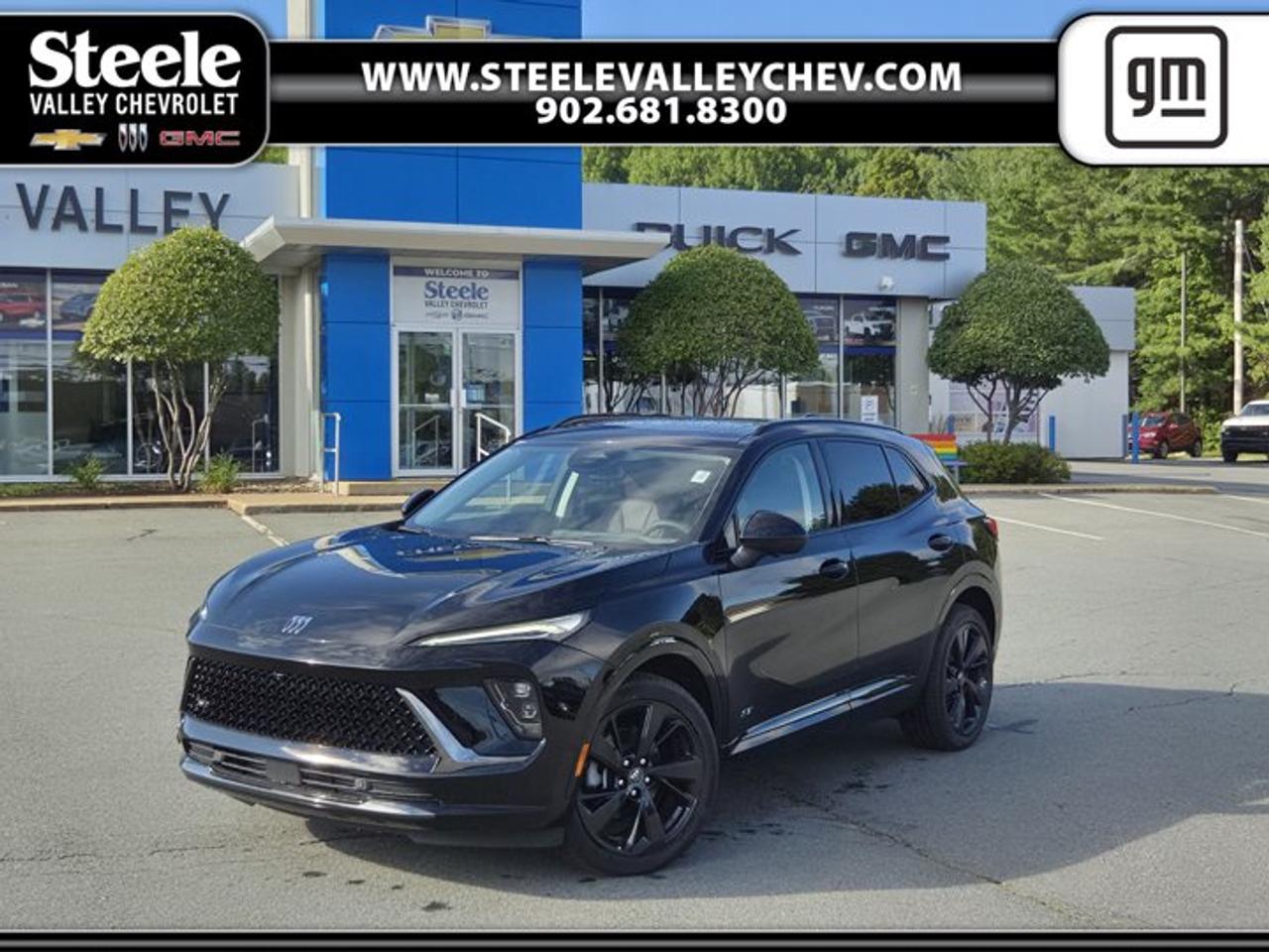 TRANSMISSION, 9-SPEED AUTOMATIC (STD), SPORT TOURING (ST) PREFERRED EQUIPMENT GROUP includes standard equipment, MOONROOF, POWER, PANORAMIC, TILT-SLIDING, LICENSE PLATE FRONT MOUNTING PACKAGE, ENGINE, 2.0L TURBO, 4-CYLINDER, SIDI (228 hp [170 kW] @ 5000 rpm, 258 lb-ft of torque [350 N-m] @ 1500-4000 rpm) (STD), EBONY TWILIGHT METALLIC, Wireless Charging, Wireless Apple CarPlay/Wireless Android Auto, Wiper, rear intermittent, Windows, remote Express-Down, all windows. This Buick Envision has a dependable Turbocharged Gas I4 2.0L/- TBD  engine powering this Automatic transmission.*This Buick Envision Sport Touring Has Everything You Want *Window, power with front passenger Express-Up and Down, Window, power with driver Express-Up and Down, Wi-Fi Hotspot capable (Terms and limitations apply. See onstar.ca or dealer for details.), Wheels, 20 (50.8 cm) alloy with Carbon Flash Metallic and high gloss Black centre cap, Wheel, 17 (43.2 cm) steel spare, USB ports, front lower console, dual, charge-only, USB Ports, 2, Charge/Data ports located on instrument panel, Universal Home Remote includes garage door opener, 3-channel programmable, Trailering provisions includes connector for accessory wiring harness, Traffic Sign Recognition, Tool kit, road emergency, Tires, P245/45R20 all-season, Tire, spare T145/70R17 SL blackwall, Tire Pressure Monitoring System, auto learn, Teen Driver a configurable feature that lets you activate customizable vehicle settings associated with a key fob, to help encourage safe driving behaviour. It can limit certain available vehicle features, and it prevents certain safety systems from being turned off. An in-vehicle report card gives you information on driving habits and helps you to continue to coach your new driver, Tail lamps, LED, Suspension, rear 5-link, Suspension, front MacPherson strut, Steering, power, non-variable ratio, electric, Steering wheel, leather-wrapped, flat bottom.* Visit Us Today *Test drive this must-see, must-drive, must-own beauty today at Steele Valley Chevrolet Buick GMC Cadillac, 9184 Commercial Street, New Minas, NS, NS B4N3V9.*Disclaimer*Please verify all information with a Steele Valley representative.