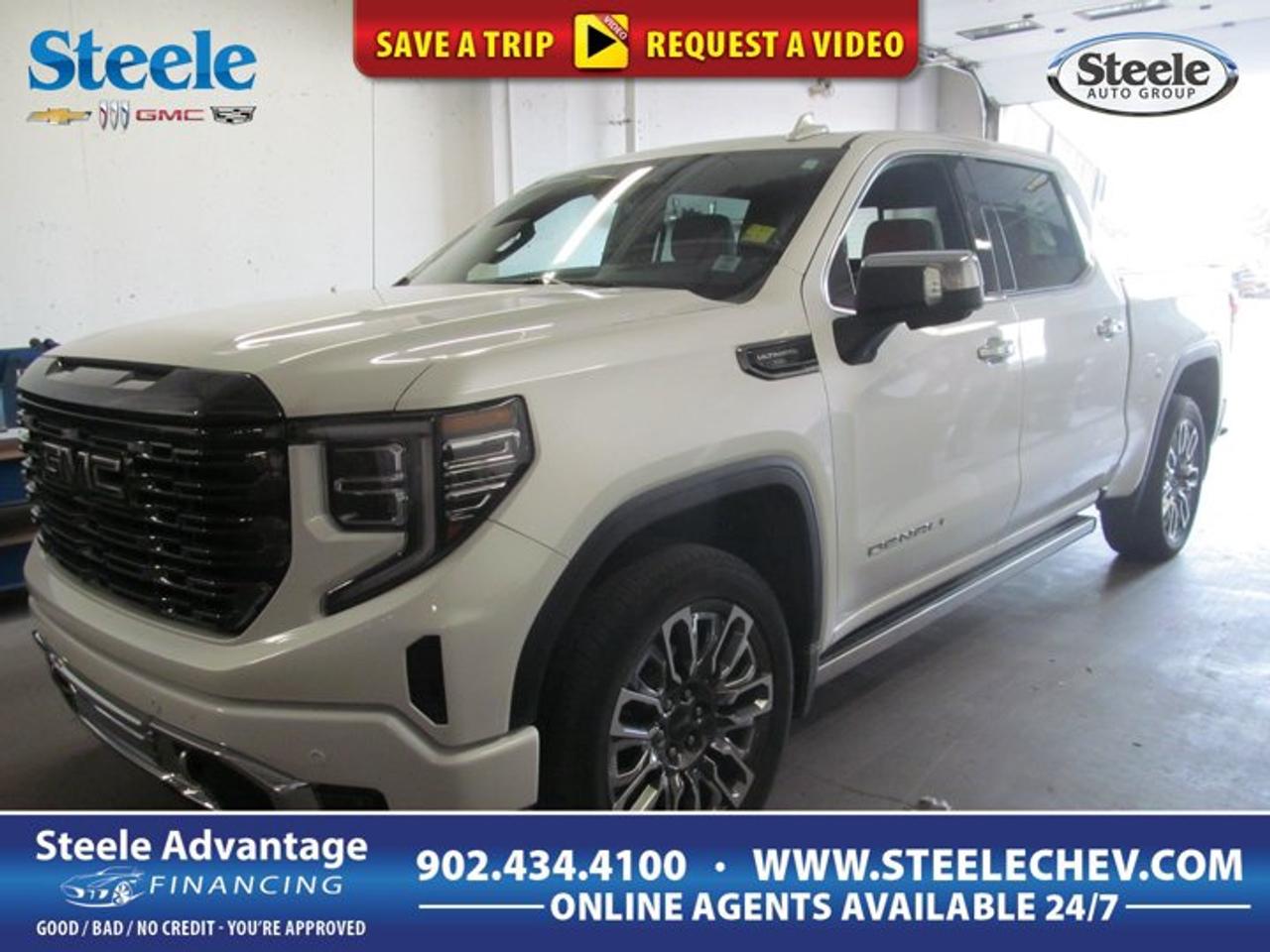 This used 2024 GMC Sierra 1500 Denali Ultimate at Steele Chevrolet Buick GMC in Dartmouth brings premium truck capability, confident V8 power, and a refined look in White. With 37,123 km, four doors, automatic transmission, and four-wheel drive, this full-size pickup is built for drivers who want comfort and strength in one package.The 2024 GMC Sierra 1500 Denali Ultimate stands out with its 6.2-litre gas V8 engine, smooth automatic transmission, and responsive paddle shifters. It delivers the strong performance expected from a premium GMC truck while keeping daily driving easy and composed. The Alpine Umber interior adds a rich, upscale feel to every trip.FEATURES OF THE Sierra 1500 Denali UltimatePremium Denali Ultimate full-size truck designPowerful 6.2-litre gas V8 performanceFour-wheel drive for added tractionPaddle shifters for manual shift controlTRUCK FEATURESStrong V8 power for towing confidenceFour-wheel drive for changing road conditionsFour-door cab adds everyday practicalityPickup versatility for work and travelADVANCED SAFETY FEATURESStrong truck stance supports confident drivingFour-wheel drive aids difficult surface tractionLarge cabin design improves outward awarenessResponsive handling supports steady road controlPERFORMANCE AND EFFICIENCY6.2-litre V8 delivers robust accelerationAutomatic transmission offers smooth gear changesPaddle shifters add hands-on controlFour-wheel drive boosts all-season capabilityCOMFORT AND CONVENIENCEFour-door layout improves passenger accessSpacious cabin suits daily commuting needsPremium interior finish feels refinedAutomatic transmission reduces driving effortTECHNOLOGY AND CONNECTIVITYPaddle shifters enhance driver-focused operationClear truck controls support easy useModern cabin layout feels intuitiveBuilt for connected daily drivingCARGO SPACEPickup bed supports versatile hauling needsFull-size truck handles larger cargo tasksCabin space complements workday practicalityIdeal for gear, tools, and suppliesWHAT OTHER OWNERS LIKEStrong V8 power and smooth drivingPremium cabin feel and comfortConfident four-wheel drive capabilityUseful truck versatility every dayFor drivers shopping for a premium pickup, this used 2024 GMC Sierra 1500 Denali Ultimate offers a great mix of luxury, muscle, and real truck function. The V8 engine gives it strong passing power and confident towing character, while the automatic transmission keeps the drive smooth in traffic, on the highway, and around town.This GMC pickup is a smart fit for drivers in Dartmouth who need a truck that can handle changing weather, weekend projects, and long road trips. Four-wheel drive helps deliver dependable traction when roads become slippery or uneven. The four-door layout also makes it easy to bring family, friends, or coworkers along for the ride.Inside, the Alpine Umber interior gives the cabin a rich and upscale atmosphere. The layout feels premium and practical, with a design that supports both comfort and everyday usability. Paddle shifters add a sporty touch, letting the driver take more direct control when the road opens up or when extra response is wanted.The White exterior gives this Sierra 1500 Denali Ultimate a clean, upscale presence that suits its premium character. It looks polished at the office, capable at the job site, and ready for weekend travel. With 37,123 km, this used GMC truck has the mileage many buyers want for a modern full-size pickup with serious capability.If you want a premium GMC truck with V8 power, four-wheel drive confidence, and upscale style, this used 2024 GMC Sierra 1500 Denali Ultimate deserves a close look at Steele Chevrolet Buick GMC in Dartmouth.This 2024 GMC Sierra 1500 Denali Ultimates VIN is: 1GTUUHEL7RZ222065.