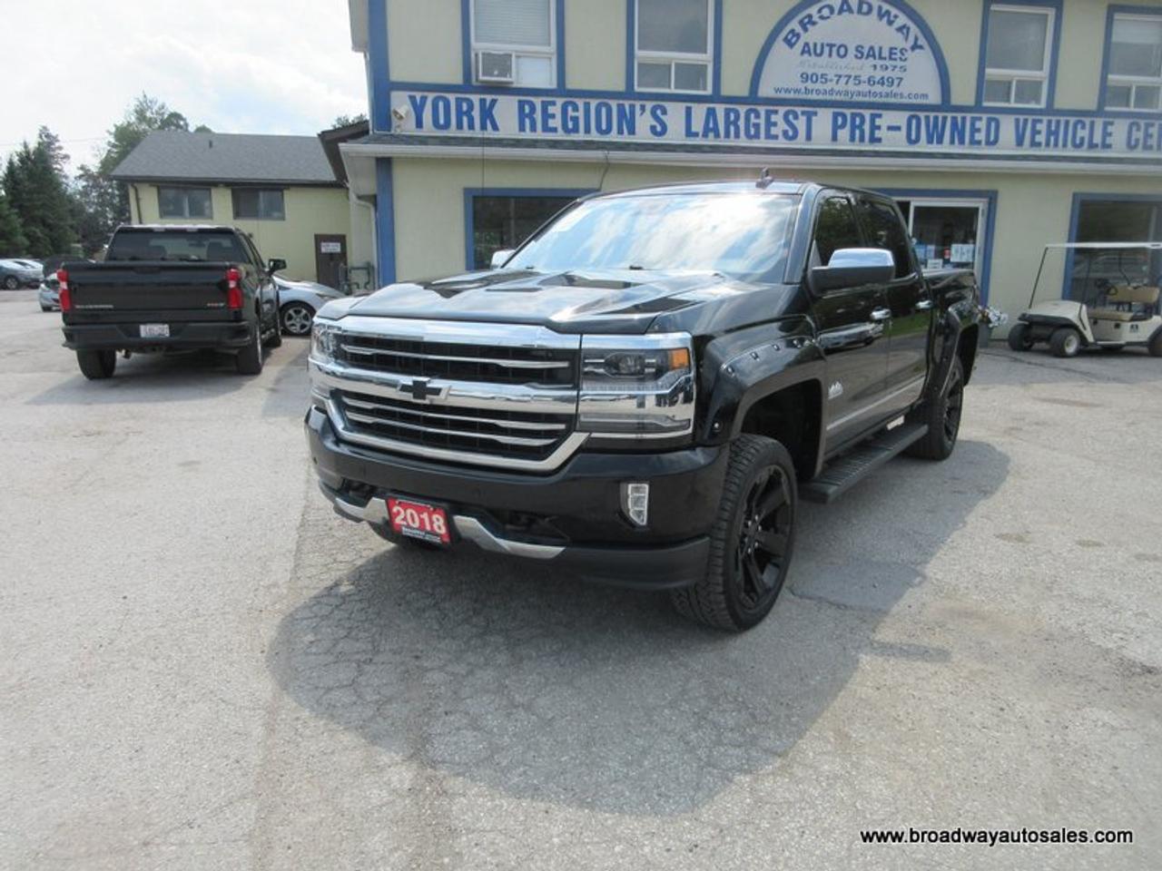 2018 Chevrolet Silverado 1500 GREAT KM'S HIGH-COUNTRY-EDITION 5 PASSENGER 6.2L - V8.. 4X4.. CREW-CAB.. SHORTY.. NAVIGATION.. SUNROOF.. LEATHER.. HEATED SEATS & WHEEL.. BOSE AUDIO.. Photo2