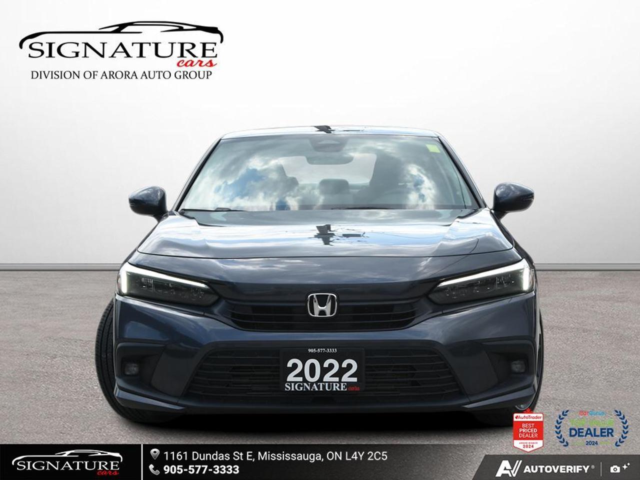 2022 Honda Civic Touring No Accident Sunroof Leather Photo5