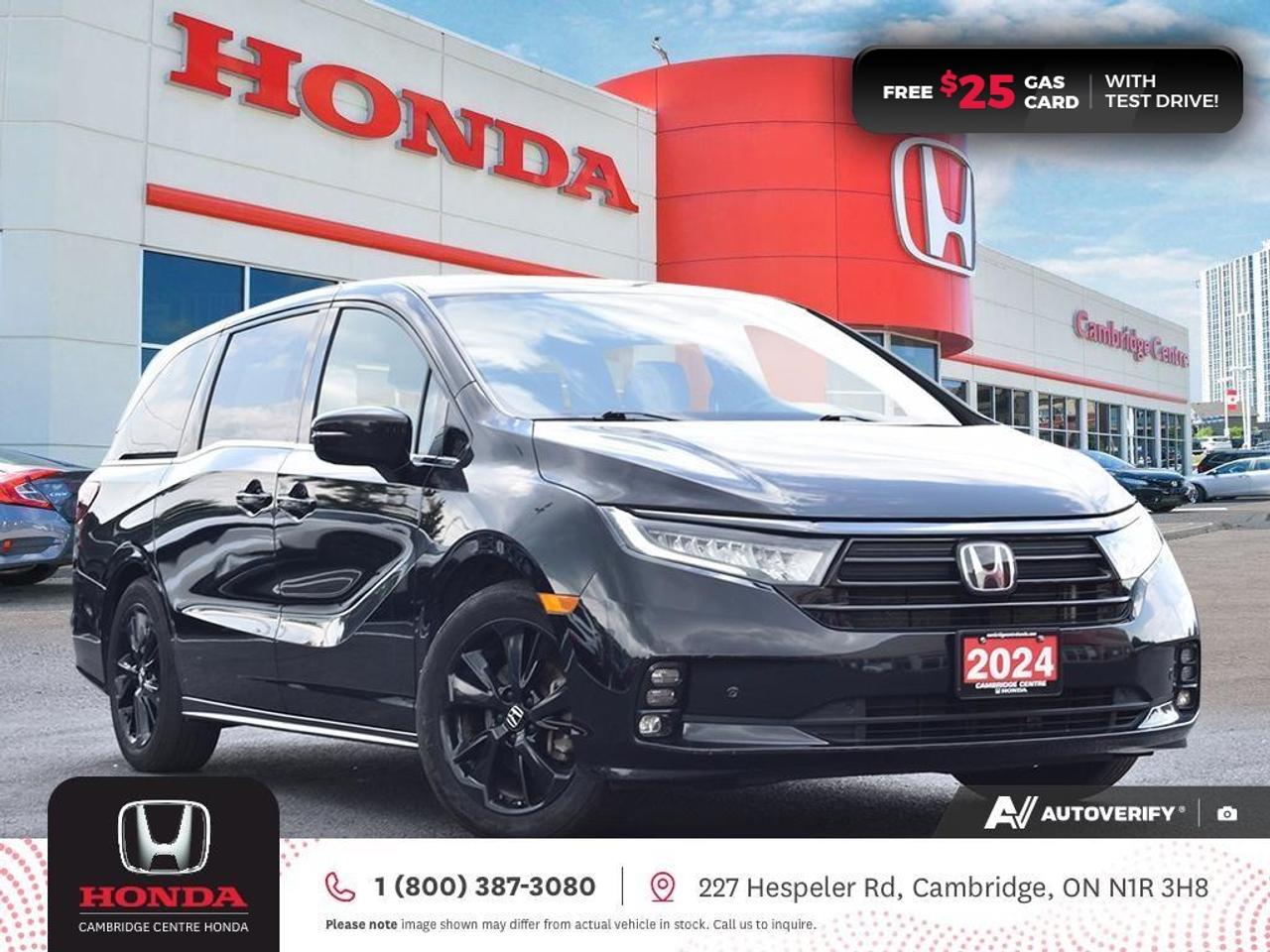 Used 2024 Honda Odyssey Black Edition POWER MOONROOF | REARVIEW CAMERA | APPLE CARPLAY™/ANDROID AUTO™ for sale in Cambridge, ON