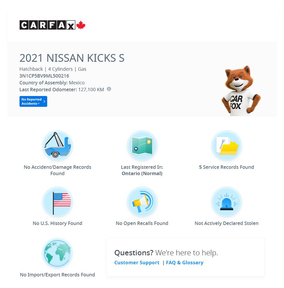 2021 Nissan Kicks S 1.6L+CLEAN CARFAX+New Tires+Brakes+A/C Photo