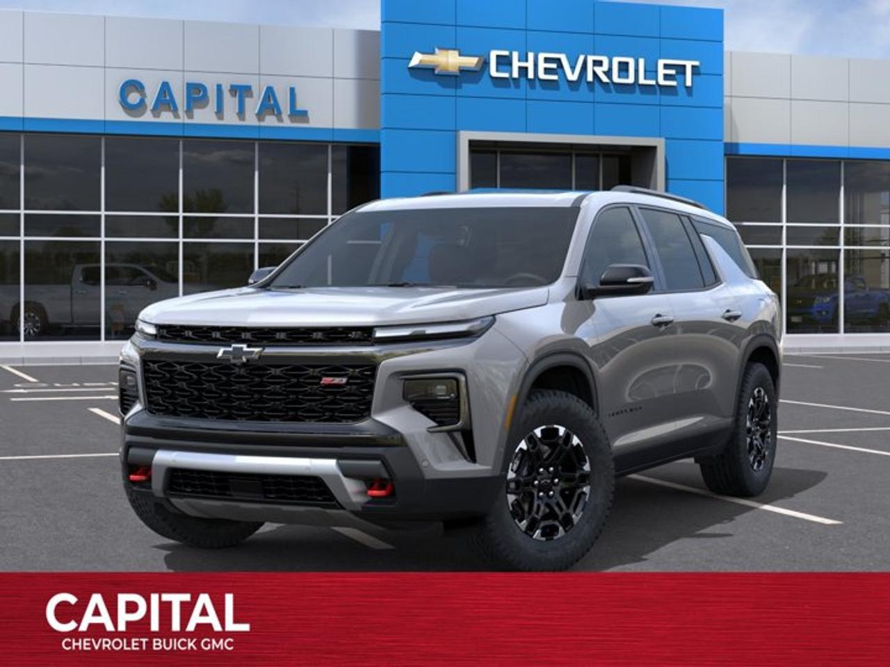 This Chevrolet Traverse boasts a Gas I4 2.5L/ engine powering this Automatic transmission. ENGINE, 2.5L TURBO DOHC SIDI WITH VARIABLE VALVE TIMING (VVT) (328 hp [244 kW] @ 5500 rpm, 326 lb-ft of torque [442 N-m] @ 3500 rpm) (STD), Wireless Phone Charging, Windows, remote express-up/-down driver and express-down all passengers.* This Chevrolet Traverse Features the Following Options *Wi-Fi Hotspot capable (Terms and limitations apply. See onstar.ca or dealer for details.), Wheels, 18 (45.7 cm) High Gloss Black, painted machined-face aluminum, Wheel, spare, 18 (45.7 cm) steel, Wheel mouldings, mould-in-colour Black, Vehicle health management provides advanced warning of vehicle issues, USB ports, 2, one type A and one type-C data/charge, located in the front area of the centre console, USB ports, 2 type-C, charge-only one on each outboard location, USB ports, 2 type-C, charge-only located on the rear of the centre console, Transmission, 8-speed automatic, Traffic Sign Recognition.* Visit Us Today *For a must-own Chevrolet Traverse come see us at Capital Chevrolet Buick GMC Inc., 13103 Lake Fraser Drive SE, Calgary, AB T2J 3H5. Just minutes away!