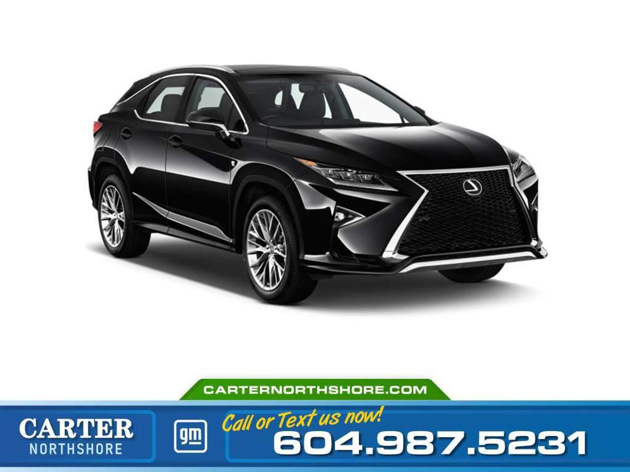 NO ACCIDENT | ONE LOCAL OWNER
The Luxurious Pre-Owned 2016 Lexus RX 350 delivers a smooth and confident ride with legendary Lexus reliability, a powerful 3.5L V6 engine, and all-wheel drive for year-round confidence. Inside, youll enjoy a refined cabin with leather seating, heated and ventilated front seats, a power moonroof, navigation, and a premium audio system, while advanced safety features help provide added peace of mind on every trip. Offering the perfect blend of comfort, performance, and lasting value, this Lexus RX 350 is ready for its next adventure. Test Drive Today!

WHY CARTER GM NORTHSHORE?

- An unrivalled vehicle purchasing experience!
- Exceeding our loyal customers expectations since 1990
- 4.7 Google star rating (with 1,700+ customer reviews)
- CarGurus Top-Rated Dealer 2025 Award
- CarGurus Top Value Dealer 2025 Award
- Peace of mind - 150-point vehicle inspection
- CARFAX - full vehicle service history - purchase with confidence!
- Vehicle trades welcome! Best price guaranteed!
- We provide upfront pricing, zero hidden fees, and 100% transparency
- Fast approvals and 99% acceptance rates (no matter your current credit status!)
- Multilingual staff (many languages spoken)
- Comfortable non-pressured environment with in-store television, WIFI and a childrens play area!





Were here to help you drive the vehicle you want, the vehicle you deserve!
QUESTIONS? GREAT! WEVE GOT ANSWERS!
To speak with a friendly vehicle specialist - CALL NOW!
The advertised price includes all standard dealer fees and any applicable manufacturer or dealer incentives. It does not include applicable taxes, licensing, insurance, or optional products or services. Dealer fees will be clearly broken out and itemized on the bill of sale, maximum total of fees $699.00. Prices are shown in Canadian dollars. While we make every effort to ensure accuracy, vehicle details, pricing, options, and availability are subject to change without notice. Please confirm all information with dealership sales management before purchase. Dealer Code: 81121