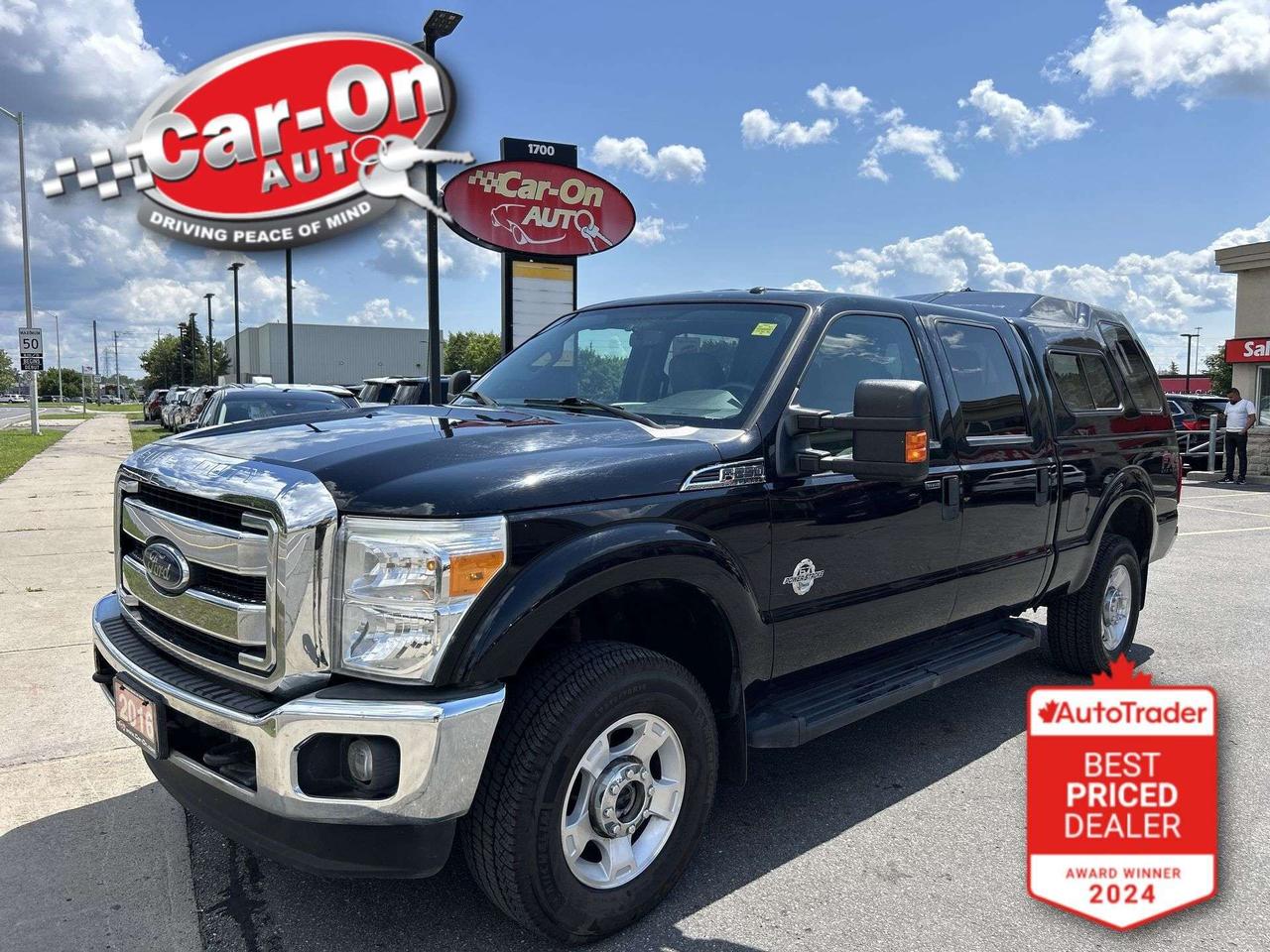 ONLY 88,000KMS!! XLT 4X4 W/ 6.7L POWER STROKE DIESEL ENGINE!! FX4 Off Road w/ Remote start, 18-inch alloys, backup camera, colour matching box cap, tow package w/ integrated trailer brake controller, 6-foot 6-inch box w/ bedliner, tailgate box step, running boards, air conditioning, keyless entry, power locks, power mirrors, power windows, automatic headlights, cruise control, Bluetooth and more!!*This car was used as a previous daily rental*This vehicle just landed and is awaiting a full detail and photo shoot. Contact us and book your viewing today!