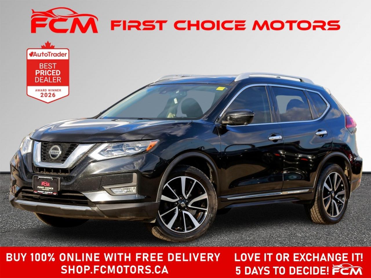 ** ** SPECIAL LIMITED TIME OFFER ** ** PURCHASE ANY VEHICLE THIS WEEK AND RECEIVE 4 BRAND-NEW ALL-SEASON TIRES AT NO ADDITIONAL COST!!! DON   T MISS THIS EXCLUSIVE CHANCE TO UPGRADE YOUR RIDE AND STAY PREPARED FOR ANY WEATHER!!! <br><br>EXCITING NEWS FROM FIRST CHOICE MOTORS! Our brand-new online showroom is now open to the public, bringing the ultimate car shopping experience right to your fingertips! Enjoy a 100% online car shopping experience, with over 500 certified vehicles in stock, comprehensive protection plans, and thousands of new auto parts & accessories available! Plus, for a limited time, were offering FREE deliveries across Ontario on all vehicle purchases! Dont miss out   visit Shop.fcmotors.ca to find and upgrade your perfect vehicle today!<br><br>Welcome to First Choice Motors, the largest car dealership in Toronto of pre-owned cars, SUVs, and vans priced between $5000-$15,000. With an impressive inventory of over 300 vehicles in stock, we are dedicated to providing our customers with a vast selection of affordable and reliable options. <br><br>Were thrilled to offer a used 2018 Nissan Rogue SL, black color with 166,000km (STK#10215) This vehicle was $14990 NOW ON SALE FOR $13990. It is equipped with the following features:<br>- Automatic Transmission<br>- Leather Seats<br>- Sunroof<br>- Heated seats<br>- Navigation<br>- All wheel drive<br>- Bluetooth<br>- Reverse camera<br>- Alloy wheels<br>- Power windows<br>- Power locks<br>- Power mirrors<br>- Air Conditioning<br><br>At First Choice Motors, we believe in providing quality vehicles that our customers can depend on. All our vehicles come with a 36-day guarantee on all safety related items. We also offer additional warranty options up to 5 years for our customers who want extra peace of mind.<br><br>Furthermore, all our vehicles are sold fully certified with brand new brakes rotors and pads, a fresh oil change, and brand new set of all-season tires installed & balanced. You can be confident that this car is in excellent condition and ready to hit the road.<br><br>At First Choice Motors, we believe that everyone deserves a chance to own a reliable and affordable vehicle. Thats why we offer financing options with low interest rates starting at 7.9% O.A.C. Were proud to approve all customers, including those with bad credit, no credit, students, and even 9 socials. Our finance team is dedicated to finding the best financing option for you and making the car buying process as smooth and stress-free as possible.<br><br>Our dealership is open 7 days a week to provide you with the best customer service possible. We carry the largest selection of used vehicles for sale under $9990 in all of Ontario. We stock over 300 cars, mostly Hyundai, Chevrolet, Mazda, Honda, Volkswagen, Toyota, Ford, Dodge, Kia, Mitsubishi, Acura, Lexus, and more. With our ongoing sale, you can find your dream car at a price you can afford. Come visit us today and experience why we are the best choice for your next used car purchase!<br><br>All prices include $22.00 OMVIC Fee.  Excludes, license plates, ownership registration and ONTARIO HST (13%)<br>*No Credit Card payments can be accepted for Vehicle Purchases*
