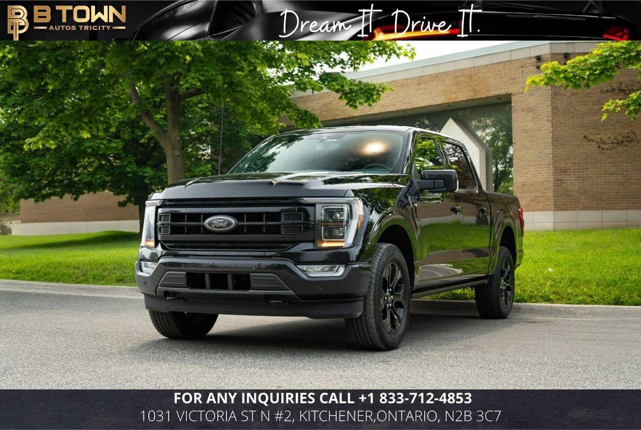 <meta charset=UTF-8 />
<strong>

2022 Ford F-150 SuperCrew Lariat 4x4 is a powerful and refined full-size pickup that perfectly balances rugged capability with modern luxury and advanced technology.</strong> With its bold design, spacious cabin, and premium materials, this Lariat delivers both work-ready durability and everyday comfort.




At its core lies a <strong>5.0L V8 engine</strong>, paired with a smooth <strong>10-speed automatic transmission</strong> and a capable <strong>4x4 drivetrain</strong>, providing strong towing power, confident traction in all weather conditions, and excellent off-road capability when needed.




<strong>Factory options included:</strong>

<ul>
<li>
Lariat Trim Package with Premium Interior Finishes

</li>
<li>
5.0L V8 Engine &ndash; Proven Power & Performance

</li>
<li>
10-Speed Automatic Transmission

</li>
<li>
4x4 Four-Wheel Drive System

</li>
<li>
SuperCrew Cab (Full 4-Door Configuration)

</li>
</ul>



<ul>
<li>
<strong>Interior & Comfort:</strong>

<ul>
<li>
Leather-Trimmed Seating Surfaces

</li>
<li>
Heated & Ventilated Front Seats

</li>
<li>
Power Adjustable Front Seats with Memory

</li>
<li>
Dual-Zone Automatic Climate Control

</li>
<li>
Heated Steering Wheel

</li>
<li>
Spacious Rear Seating with Flat Load Floor

</li>
</ul>
</li>
</ul>



<ul>
<li>
<strong>Technology & Infotainment:</strong>

<ul>
<li>
SYNC&reg; 4 Infotainment System with Large Touchscreen

</li>
<li>
Apple CarPlay & Android Auto

</li>
<li>
B&O Premium Sound System by Bang & Olufsen

</li>
<li>
Digital Instrument Cluster

</li>
</ul>
</li>
</ul>



<ul>
<li>
<strong>Driver Assistance & Safety:</strong>

<ul>
<li>
Ford Co-Pilot360&trade; Suite

</li>
<li>
Blind Spot Monitoring (BLIS)

</li>
<li>
Lane Keeping Assist

</li>
<li>
Pre-Collision Assist with Automatic Emergency Braking

</li>
<li>
Rear View Camera with Dynamic Hitch Assist

</li>
<li>
Parking Sensors

</li>
</ul>
</li>
</ul>



<ul>
<li>
<strong>Exterior & Utility:</strong>

<ul>
<li>
LED Headlights & Taillights

</li>
<li>
Chrome Exterior Accents (Lariat Styling)

</li>
<li>
Power Tailgate

</li>
<li>
Bed Utility System with Tie-Downs

</li>
<li>
Trailer Tow Package

</li>
<li>
Integrated Trailer Brake Controller

</li>
<li>
Running Boards / Side Steps

</li>
<li>
Alloy Wheels

</li>
</ul>
</li>
</ul>



<ul>
<li>
<strong>Capability & Performance:</strong>

<ul>
<li>
Selectable Drive Modes (Normal, Tow/Haul, Sport, Eco, Slippery)

</li>
<li>
Advanced 4x4 System for All-Terrain Confidence

</li>
<li>
High Towing & Payload Capacity

</li>
<li>
Off-Road Ready Suspension Setup





</li>
</ul>
</li>
</ul>



<meta charset=UTF-8 />
<div class=  itemprop=description role=>
HST and licensing will be extra

<strong>Special Financing price: $ 62,888 *</strong>

<strong>Cash Price: $&nbsp; 64,388 *</strong>




* $999 Financing fee conditions may apply*




Financing Available at as low as 6.29% O.A.C




We approve everyone with bad credit, including newcomers and students.




Previously declined by a bank? No problem !!




Let the experienced professionals handle your credit application.




Apply for pre-approval today !!




At B TOWN AUTOS TRICITY, we are not only concerned about selling great used Vehicles at the most competitive prices at our new location, 1031 Victoria St N #2, Kitchener, Ontario, N2B 3C7. We also believe in the importance of establishing a lifelong relationship with our clients, which starts from the moment you walk into the dealership. Were here for you every step of the way and aim to provide the most prominent, friendly and timely service with each experience you have with us. You can think of us as being like &lsquo;YOUR FAMILY IN THE BUSINESS&rsquo; where you can always count on us to provide you with the best automotive care

</div>
<section class=inventory-details__section-infos inventory-details__section-infos--specifications></section>