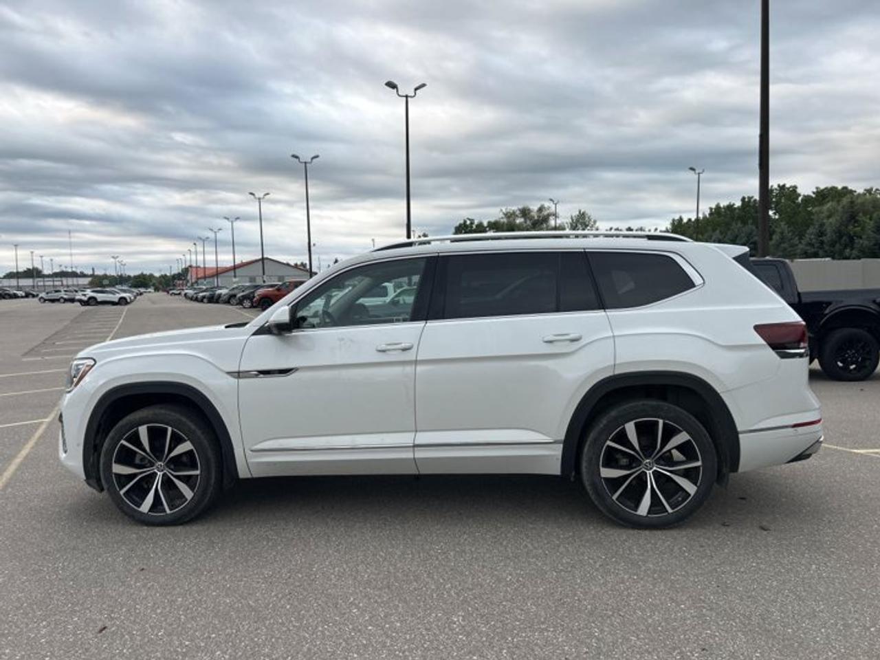 // ACCIDENT FREE!! //<br /><br />This 2024 Volkswagen Atlas Execline R-line 4WD is a full-size SUV that blends family-ready space, premium comfort, and confident all-weather capability. Finished in White with a Black interior, this accident-free example at Haldimand Motors Ltd. in Cayuga offers bold style, a panoramic sunroof, and a refined automatic driving experience.<br /><br />With 92,300 km, this used 2024 Volkswagen Atlas Execline R-line 4WD still delivers the strong utility and upscale feel shoppers want in a modern three-row SUV. Its 2.0-litre gas engine works with an 8-speed automatic transmission and 4WD to provide smooth power, steady highway manners, and useful traction in changing Canadian conditions.<br /><br />FEATURES OF THE Atlas Execline R-line 4WD | No Accidents | Pano. Sunroof<br /><br />   Panoramic sunroof adds open cabin feel<br />   R-Line styling brings sportier visual appeal<br />   4WD supports confident year-round traction<br />   Trailer hitch adds everyday utility value<br /><br />ADVANCED SAFETY FEATURES<br /><br />   Backup camera helps with reversing confidence<br />   Blind spot monitor boosts lane awareness<br />   Lane departure warning supports safer travel<br />   Adaptive cruise control eases highway driving<br /><br />The 2024 Volkswagen Atlas Execline R-line 4WD is built for busy family life and long road trips alike. Four doors make access simple, while child safety locks, side impact airbags, head side airbags, and stability control help support peace of mind for daily driving around town or on the highway.<br /><br />PERFORMANCE AND EFFICIENCY<br /><br />   2.0-litre gas engine balances power efficiently<br />   8-speed automatic delivers smooth shifting<br />   Dual shift mode adds driver control<br />   4WD improves traction on slippery roads<br /><br />This 2024 Volkswagen Atlas Execline R-line 4WD is easy to enjoy in every season. Heated front seats, heated rear seats, a heated steering wheel, remote starter, and dual-zone climate control help make cold mornings and long drives more comfortable for everyone on board.<br /><br />COMFORT AND CONVENIENCE<br /><br />   Heated front seats add cold-weather comfort<br />   Heated rear seats help passengers stay warm<br />   Power liftgate simplifies cargo area access<br />   Memory seats add everyday driving ease<br /><br />Inside, this SUV offers a premium feel with thoughtful details that make daily use easier. Power windows, power steering, electric mirrors, retractable mirrors, heated mirrors, ambient lighting, rear climate control, rear air conditioning, and push-button start all help create a polished and practical cabin experience.<br /><br />TECHNONOLGY AND CONNECTIVITY<br /><br />   Apple CarPlay connects favourite smartphone apps<br />   Android Auto adds easy phone integration<br />   Navigation system helps guide every trip<br />   Bluetooth integration supports hands-free communication<br /><br />Technology is a major strength of this 2024 Volkswagen Atlas Execline R-line 4WD. A head-up display helps keep key information in view, while HD Radio, satellite radio, steering wheel audio controls, WiFi hotspot capability, and automatic headlights add convenience and modern appeal to every drive.<br /><br />CARGO SPACE<br /><br />   Large cargo area suits family gear<br />   Rear trunk access makes loading easier<br />   Cargo cover helps keep items hidden<br />   Spare tire adds travel reassurance<br /><br />The Atlas is widely appreciated for its roomy design, and this 2024 Volkswagen Atlas Execline R-line 4WD is no exception. It offers the kind of flexible cargo room that works well for groceries, sports equipment, luggage, and weekend projects, while the trailer hitch adds even more versatility.<br /><br />WHAT OTHER OWNERS LIKE<br /><br />   Spacious cabin for families and trips<br />   Smooth ride on city roads<br />   User-friendly technology for daily convenience<br />   Strong visibility and easy driving feel<br /><br />This 2024 Volkswagen Atlas Execline R-line 4WD stands out with premium comfort, practical utility, and smart technology in one well-equipped package. If you want a spacious Volkswagen SUV with no accident history, panoramic sunroof, 4WD confidence, and upscale features, this one is ready to impress.<br /><br />This 2024 Volkswagen Atlas Execline R-line 4WD | No Accidents | Pano. Sunroofs VIN is: 1V2FR2CA6RC518477.<br /><br />WHY CHOOSE US? <br /><br />Honest & Transparent Buying Experience: Weve been a trusted name in business since 1984.<br /><br />STRAIGHTFORWARD PRICING:<br />Our Advertised Price Includes:<br />>>Safety Certification (No separate fee!)<br />>>30-Day 100% Mechanical Warranty<br />>>FREE Carfax History Report.<br />>>No upcharge for paying cash.<br />(Prices Exclude HST and Licensing Fees only.)<br /><br />>>Browse 300+ vehicles all in ONE LOCATION<br /><br />EASY FINANCING: Great rates & open loans<br /><br />WE BUY CARS: Get Top Dollar for your trade-in, or sell us your vehicle for CASH! Even if you dont buy from us!<br /><br />STOP BY TODAY<br />Treat yourself - stop by Haldimand Motors Ltd. located at 42 Talbot St E, Cayuga, ON N0A 1E0 to make this car yours today!<br /><br />https://www.haldimandmotors.com/used/stock-461108.html