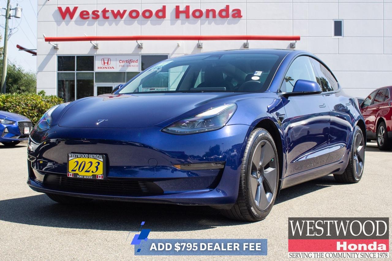 Add $795 Dealer Fee. Includes Buysmart Registration. Plus taxes and Govt. Levies. One low hassle free pre negotiated price, (vehicle highlights)  We stand behind our used Hondas! Our certified program gives Hondas 5 years old and newer a 7 year / 160,000km transferable powertrain warranty and includes full service records of the services performed to meet our CUV standards. Westwood Hondas Buy Smart Standard program includes a thorough safety inspection, detailed Car Proof report that shows the history of the car your buying,2 months 5000 km powertrain warranty and 6 months tire, brakes, battery, and bulbs. We give you a complete professional detail, full tank of gas and our best low price first which is based on live market pricing to guarantee you tremendous value and a non-stressful, no-haggle experience. And youll get 3 free months of Sirius radio where equipped! Buy your car from home.Just click build your deal to start the process. It is easy 7 day Exchange. Westwood Honda DL #31286.   Awards: *If applicable No Surprises. At Westwood Honda, what you see is what you pay. No Hidden Charges Ever. Just high-quality, fully inspected vehicles at honest, upfront prices.