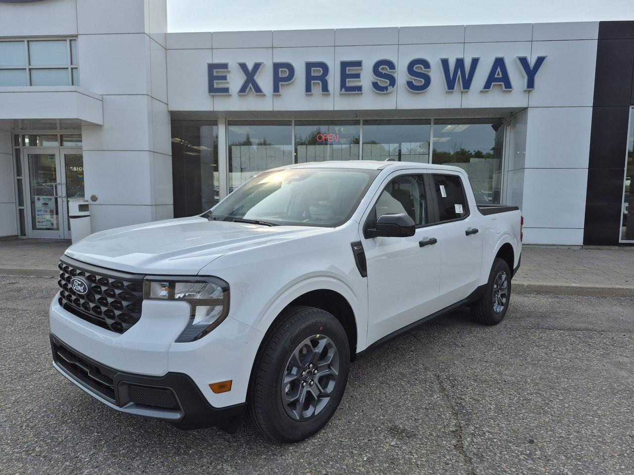 <p>Get ready to redefine your drive with the all-new 2026 Ford Maverick XLT AWD Hybrid, now available at Expressway Motors Ltd.! This isnt just another pickup; its a cleverly designed, fuel-sipping machine built for versatility and adventure. Imagine yourself cruising through city streets or tackling weekend getaways, all while enjoying the exceptional efficiency of a hybrid powertrain. The bold Oxford White exterior gleams, hinting at the rugged capability beneath, while the surprisingly spacious interior, featuring unique Navy Pier/Aspen Grey cloth bucket seats, offers a comfortable and modern cockpit for every journey.</p><p>Underneath its dynamic exterior lies a potent yet efficient 2.5L 4-cylinder hybrid engine paired with an automatic transmission and legendary All-Wheel Drive. This means you get the go-anywhere confidence you need, combined with the incredible fuel economy that makes every fill-up go further. Whether youre hauling gear for a project, heading out for a camping trip, or simply navigating your daily commute, the 2026 Ford Maverick XLT is engineered to adapt to your life, proving that a compact truck can offer big capabilities without compromise.</p><p>Lets talk about what makes this 2026 Ford Maverick XLT AWD Hybrid truly special. Prepare for a driving experience thats both intelligent and exhilarating:</p><ul><li><strong>Hybrid Powerhouse:</strong> Experience the best of both worlds with impressive fuel efficiency and smooth, responsive acceleration, making every drive more enjoyable and economical.</li><li><strong>Intelligent All-Wheel Drive:</strong> Conquer any road condition with confidence, knowing that the advanced AWD system is actively working to provide optimal traction and control.</li><li><strong>Ford Co-Pilot360&trade;:</strong> Drive with peace of mind thanks to a suite of advanced driver-assist technologies designed to help keep you and your passengers safe on every adventure.</li><li><strong>Power Drivers Seat:</strong> Find your perfect driving position with effortless ease, enhancing comfort and control for longer journeys.</li><li><strong>Unique Cloth Bucket Seats:</strong> Settle into a stylish and supportive cabin with distinctive Navy Pier/Aspen Grey cloth bucket seats, offering both comfort and a premium feel.</li></ul><p><strong><em>Powered by AutoIntelligence&trade;</em></strong></p><p>Vehicle information has been generated using artificial intelligence and is provided for informational purposes only. While efforts are made to ensure accuracy, please confirm all details directly with the dealer.</p><p class=MsoNormal style=margin: 0cm 0cm 8pt; line-height: 13.8pt; font-size: 12pt; font-family: Aptos, sans-serif;><strong><span style=font-family: Calibri, sans-serif;>2 locations to better serve YOU! &ndash; Stratford and New Hamburg</span></strong></p><p>&nbsp;</p><p class=MsoNormal style=margin: 0cm 0cm 8pt; line-height: 13.8pt; font-size: 12pt; font-family: Aptos, sans-serif;><strong><span style=font-family: Calibri, sans-serif;>New or Pre-Owned vehicles are shared between both locations &ndash; please contact Sales to confirm.</span></strong></p><p>&nbsp;</p><p class=MsoNormal style=margin: 0cm 0cm 8pt; line-height: 13.8pt; font-size: 12pt; font-family: Aptos, sans-serif;><span style=font-family: Calibri, sans-serif;>Purchasing a new vehicle from&nbsp;<strong>Expressway&nbsp;</strong>is a decision that you will be able to make with confidence knowing that you&rsquo;re getting the most that a vehicle and dealership can offer to you.</span></p><p>&nbsp;</p><p class=MsoNormal style=margin: 0cm 0cm 8pt; line-height: 13.8pt; font-size: 12pt; font-family: Aptos, sans-serif;><strong><span style=font-family: Calibri, sans-serif;>Warranty:</span></strong><span style=font-family: Calibri, sans-serif;>&nbsp;We offer best in class Extended Protection options with flexible terms that can be tailored to your needs at a price that you can afford.</span></p><p>&nbsp;</p><p class=MsoNormal style=margin: 0cm 0cm 8pt; line-height: 13.8pt; font-size: 12pt; font-family: Aptos, sans-serif;><strong><span style=font-family: Calibri, sans-serif;>Finance:</span></strong><span style=font-family: Calibri, sans-serif;>&nbsp;At Expressway we have some of the best Finance Managers in the business that work with all the Major banks and Core Lenders. The Relationships we have built will help guarantee that you get the lowest rate possible</span></p><p>&nbsp;</p><p class=MsoNormal style=margin: 0cm 0cm 8pt; line-height: 13.8pt; font-size: 12pt; font-family: Aptos, sans-serif;><span style=font-family: Calibri, sans-serif;>Check out our great selection of vehicles at Expressway in New Hamburg and Stratford Locations!</span></p><p>&nbsp;</p><p class=MsoNormal style=margin: 0cm 0cm 8pt; line-height: 13.8pt; font-size: 12pt; font-family: Aptos, sans-serif;><strong><span style=font-family: Calibri, sans-serif;>Call Expressway for your quote today!</span></strong></p><p>&nbsp;</p><p class=MsoNormal style=margin: 0cm 0cm 8pt; line-height: 13.8pt; font-size: 12pt; font-family: Aptos, sans-serif;><strong><span style=font-family: Calibri, sans-serif;>New Hamburg:</span></strong><span style=font-family: Calibri, sans-serif;>&nbsp;<a href=tel:+15196623900><span style=color: #0563c1;>519*662*3900</span></a></span></p><p>&nbsp;</p><p class=MsoNormal style=margin: 0cm 0cm 8pt; line-height: 13.8pt; font-size: 12pt; font-family: Aptos, sans-serif;><strong><span style=font-family: Calibri, sans-serif;>Stratford</span></strong><span style=font-family: Calibri, sans-serif;>:&nbsp;<a href=tel:+15192713900><span style=color: #0563c1;>519*271*3900</span></a></span></p><p>&nbsp;</p><p class=MsoNormal style=margin: 0cm 0cm 8pt; line-height: 13.8pt; font-size: 12pt; font-family: Aptos, sans-serif;><span style=font-family: Calibri, sans-serif;>or visit us online at:&nbsp;&nbsp;<a href=https://www.expresswayford.com/ target=_blank rel=noopener><span style=color: #0563c1;>www. expresswayford .com</span></a>&nbsp;or&nbsp;<a href=https://www.expresswaylincoln.ca/ target=_blank rel=noopener><span style=color: #0563c1;>www. expresswaylincoln .ca</span></a></span></p><p>&nbsp;</p><p class=MsoNormal style=margin: 0cm 0cm 8pt; line-height: 13.8pt; font-size: 12pt; font-family: Aptos, sans-serif;><strong><span style=font-family: Calibri, sans-serif;>We pride ourselves in No Hassle, No Pressure, Honest Service. We practice full disclosure with all our used vehicles and have a Better Business Bureau A+ rating!</span></strong></p><p>&nbsp;</p><p class=MsoNormal style=margin: 0cm 0cm 8pt; line-height: 13.8pt; font-size: 12pt; font-family: Aptos, sans-serif;><span style=font-size: 8pt; font-family: Calibri, sans-serif;>**Expressway reserves the right to correct any errors and omissions that occur on this site. (Incl, but not limited to price, incl. Event price rollbacks, vehicles features & more).</span></p><p>&nbsp;</p><p class=MsoNormal style=margin: 0cm 0cm 8pt; line-height: 13.8pt; font-size: 12pt; font-family: Aptos, sans-serif;><span style=font-size: 8pt; font-family: Calibri, sans-serif;>** Expressway is a Fair Market Price Dealership pricing subject to change with current market conditions</span></p>