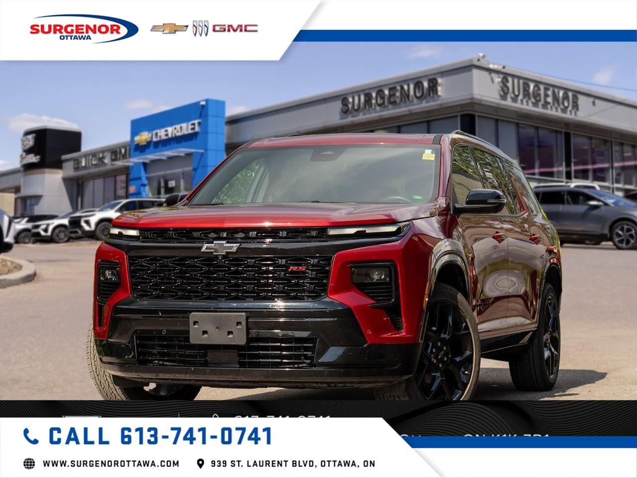 Used 2024 Chevrolet Traverse RS for sale in Ottawa, ON
