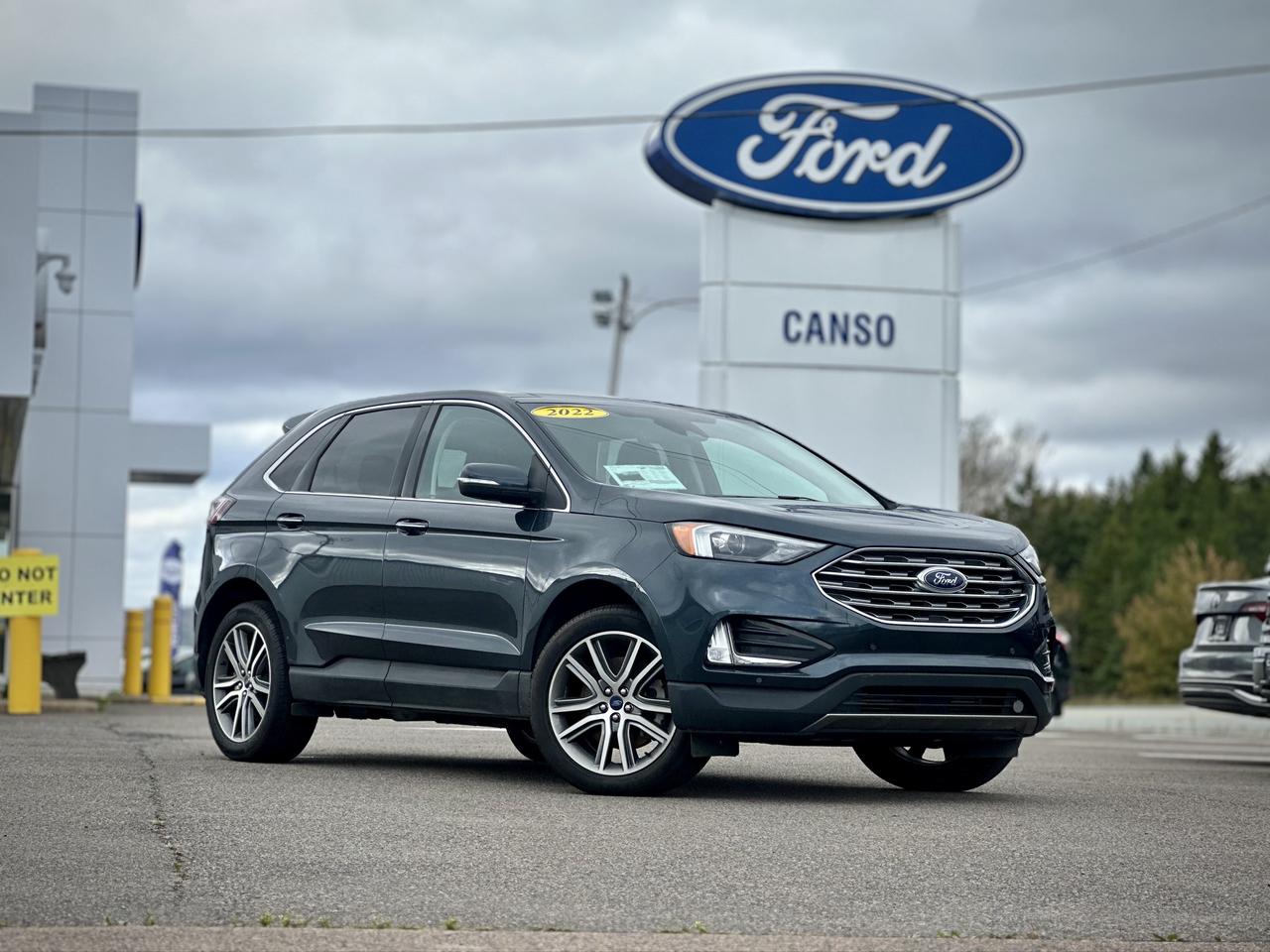 Green 2022 Ford Edge SUV / Crossover All-Wheel Drive Automatic