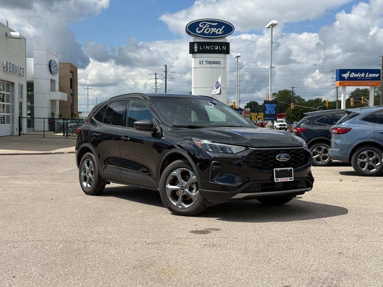 Used 2025 Ford Escape ST-Line Certified Pre-owned eligible for purchase with 3.99% annual rate and a 2-year extended warranty for sale in St Thomas, ON