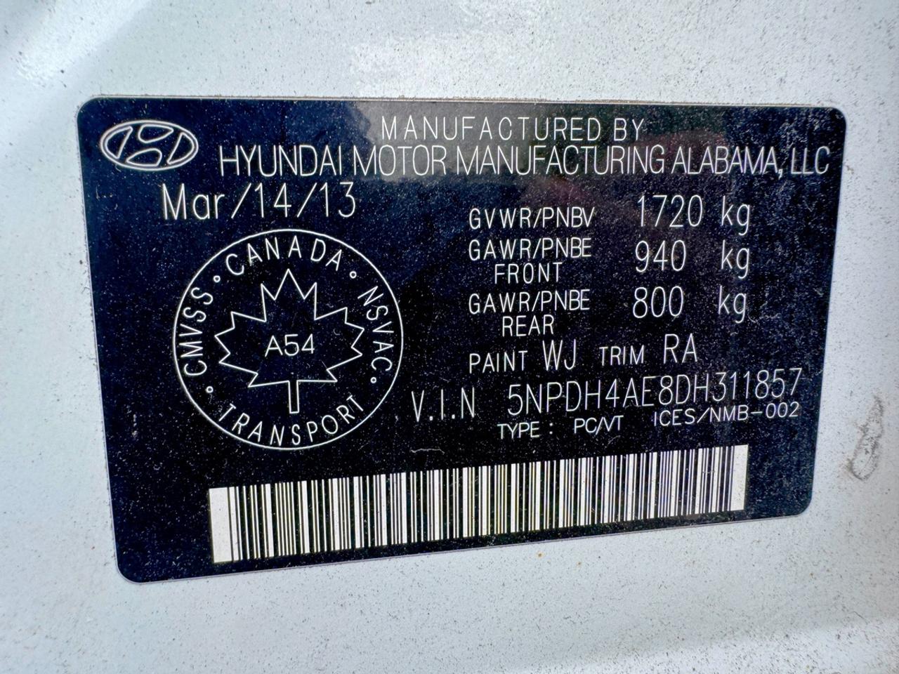 2013 Hyundai Elantra GLS Photo