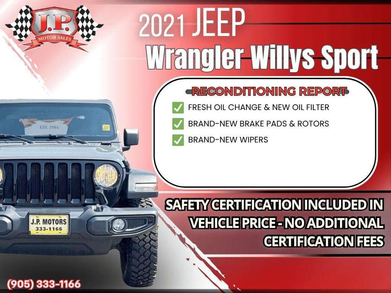 2021 Jeep Wrangler Sport Backup Camera • Bluetooth® Hands-Free • Alloy Wheels • Cruise Control Photo
