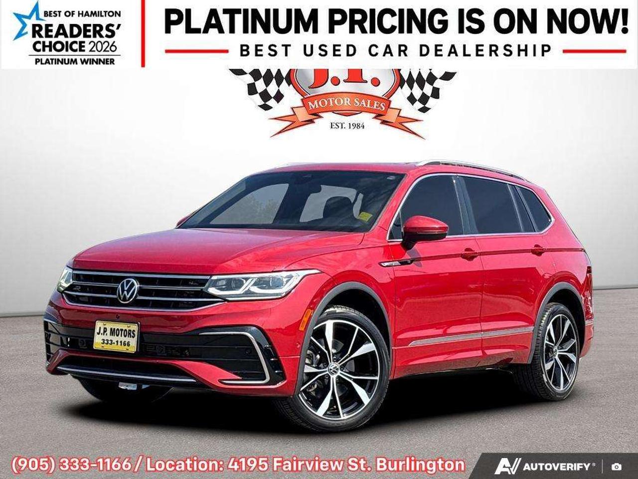 2024 Volkswagen Tiguan Highline R-Line Apple CarPlay & Android Auto • Power Sunroof • Heated & Cooled Seats • Remote Start System • Built-In Wi- Photo