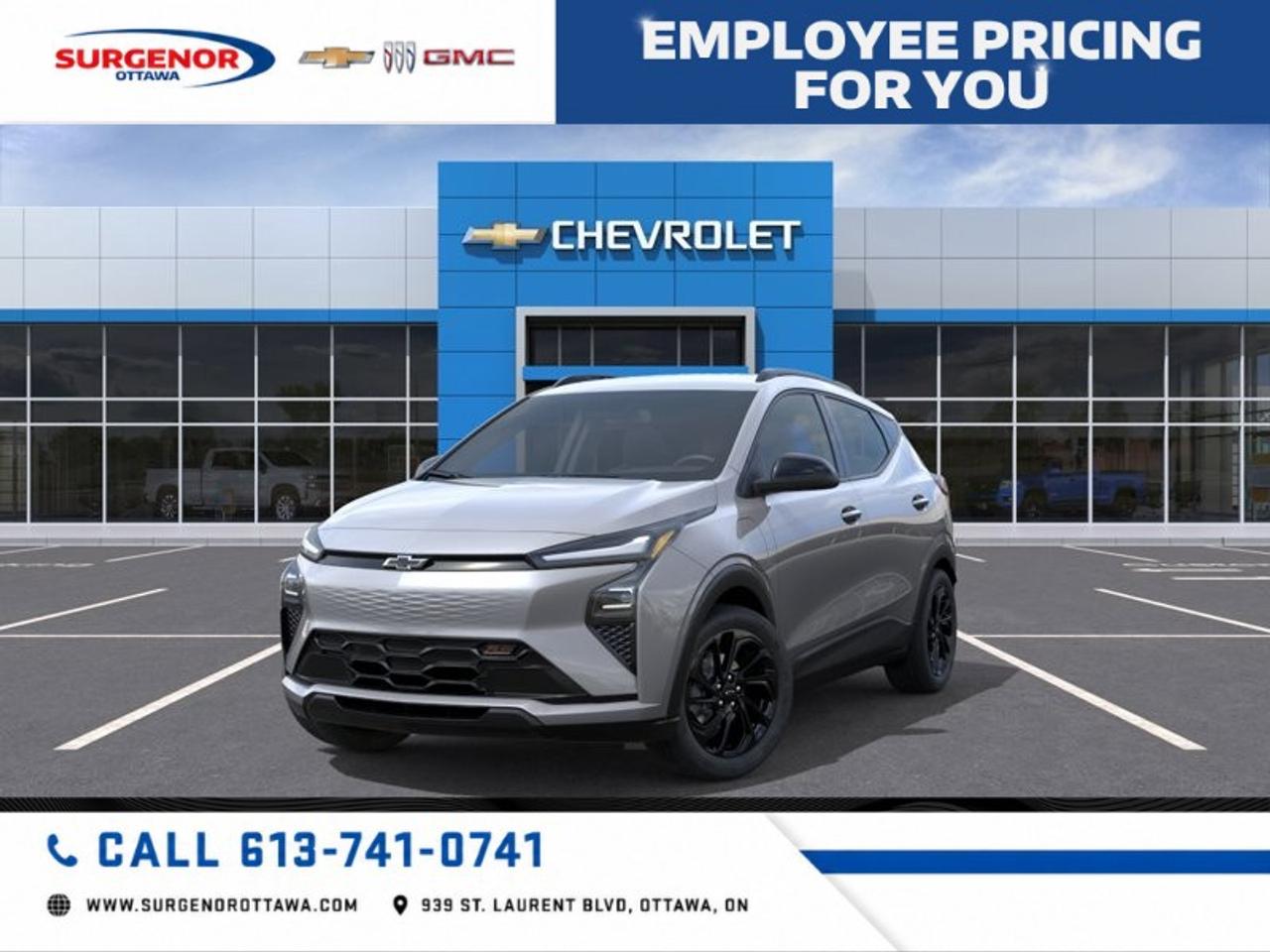 <p>The 2027 Chevrolet Bolt RS in a sophisticated gray shade offers the refined assurance of front-wheel drive paired with a seamless automatic transmission. Designed to give you a dynamic handling experience, this SUV is equipped with an electric drive unit providing environmentally friendly efficiency.</p><p>The exterior of this Bolt bears sterling gray metallic paint and sits on 17-inch gloss black painted aluminum wheels, which accentuate its modern, athletic profile. Inside, the cabin boasts a stylish and durable jet black Evotex seat trim with striking red stitching. The 2RS Preferred Equipment Group includes essentials such as bucket front seats, all-weather floor liners at the front and rear, and heated mirrors, ensuring both comfort and luxury during every journey.</p><p>The Chevrolet Bolt RS comes equipped with state-of-the-art technology including a dual-level charge cord with both 120-volt and 240-volt capabilities, as well as GM J1772 and GM CCS1 adapters for versatile charging options. For entertainment and connectivity, you'll find features like a satellite radio and a Wi-Fi hotspot. Safety and driver assistance highlights are abundant, featuring lane assist, brake assist, and parking sensors, with adaptive cruise control easing the drive.</p><p>This vehicle is ideally suited for eco-conscious urban explorers and tech enthusiasts looking for a blend of sustainability and modernism. Perfect for both everyday commutes and weekend adventures, the Bolt RS awaits your test drive. Contact Surgenor Chevrolet Buick GMC Cadillac today to learn more.</p>