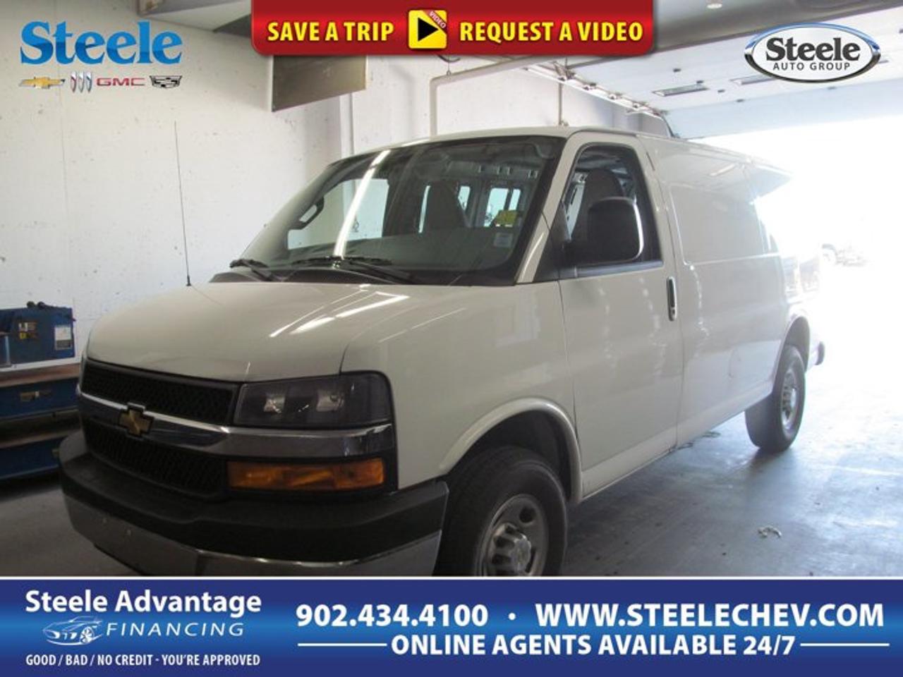 Built for hard work and everyday dependability, this 2026 Chevrolet Express Cargo Van Base is a smart fit for businesses and drivers who need simple capability that gets the job done. Offered by Steele Chevrolet Buick GMC in Dartmouth, this used full-size van shows just 3,770 km and pairs proven Chevrolet utility with a practical White exterior and Medium Pewter interior.This 2026 Chevrolet Express Cargo Van Base uses a 4.3-litre Gas V6 engine with automatic transmission and rear-wheel drive for confident performance in a wide range of work conditions. Its three-door layout supports easy loading access, while Cruise Control and Tow/Haul Mode add useful function for longer routes and heavier tasks. For local deliveries, trades, or fleet use, this van is ready to serve.ADVANCED SAFETY FEATURESSturdy full-size van driving positionRear-wheel drive for balanced load handlingLarge mirrors help improve visibilityDurable body design for daily usePERFORMANCE AND EFFICIENCY4.3-litre Gas V6 engine powerAutomatic transmission for smooth operationTow/Haul Mode supports heavier workloadsRear-wheel drive suited for haulingCOMFORT AND CONVENIENCECruise Control helps on highway tripsThree-door layout aids cargo accessMedium Pewter interior looks practicalFull-size cabin supports daily workTECHNOLOGY AND CONNECTIVITYClear gauges for quick informationSimple control layout for easy useAutomatic transmission reduces driver effortFunctional design keeps focus on workCARGO SPACECargo van body built for utilityLarge rear area for equipmentThree-door access helps loading tasksIdeal for tools and deliveriesWHAT OTHER OWNERS LIKEProven V6 power for daily workEasy cargo access through three doorsComfortable highway driving with Cruise ControlStrong utility for business needsThe 2026 Chevrolet Express Cargo Van Base remains a trusted choice in the full-size commercial van segment because it focuses on the essentials that matter most. Its traditional body-on-frame-style toughness, straightforward controls, and proven powertrain make it appealing to owners who want familiar capability without unnecessary complexity. The White exterior also gives it a clean, professional look that suits many business applications.Inside, this 2026 Chevrolet Express Cargo Van Base keeps things practical and work-ready. The Medium Pewter interior offers a clean, durable environment designed for repeated daily use. The cabin layout is straightforward, helping drivers quickly settle in and focus on the road or the next job site. With its upright seating position and wide windshield, this van supports a commanding view ahead in urban and highway settings.Under the hood, the 4.3-litre Gas V6 in this 2026 Chevrolet Express Cargo Van Base delivers the kind of dependable output many commercial users look for. Paired with an automatic transmission, it provides smooth takeoffs and easy operation in stop-and-go traffic. Rear-wheel drive supports balanced performance, especially when carrying equipment or supplies, while Tow/Haul Mode helps the van respond more effectively under added load.For businesses in Dartmouth and beyond, this 2026 Chevrolet Express Cargo Van Base offers a practical mix of low kilometres, useful features, and proven design. Cruise Control helps reduce fatigue on longer drives, and the generous cargo area makes it easier to organize tools, packages, or work materials. Whether joining a fleet or serving as a single work van, it delivers the straightforward capability expected from a Chevrolet commercial vehicle.This 2026 Chevrolet Express Cargo Van Bases VIN is: 1GCWGAFP9T1180142.