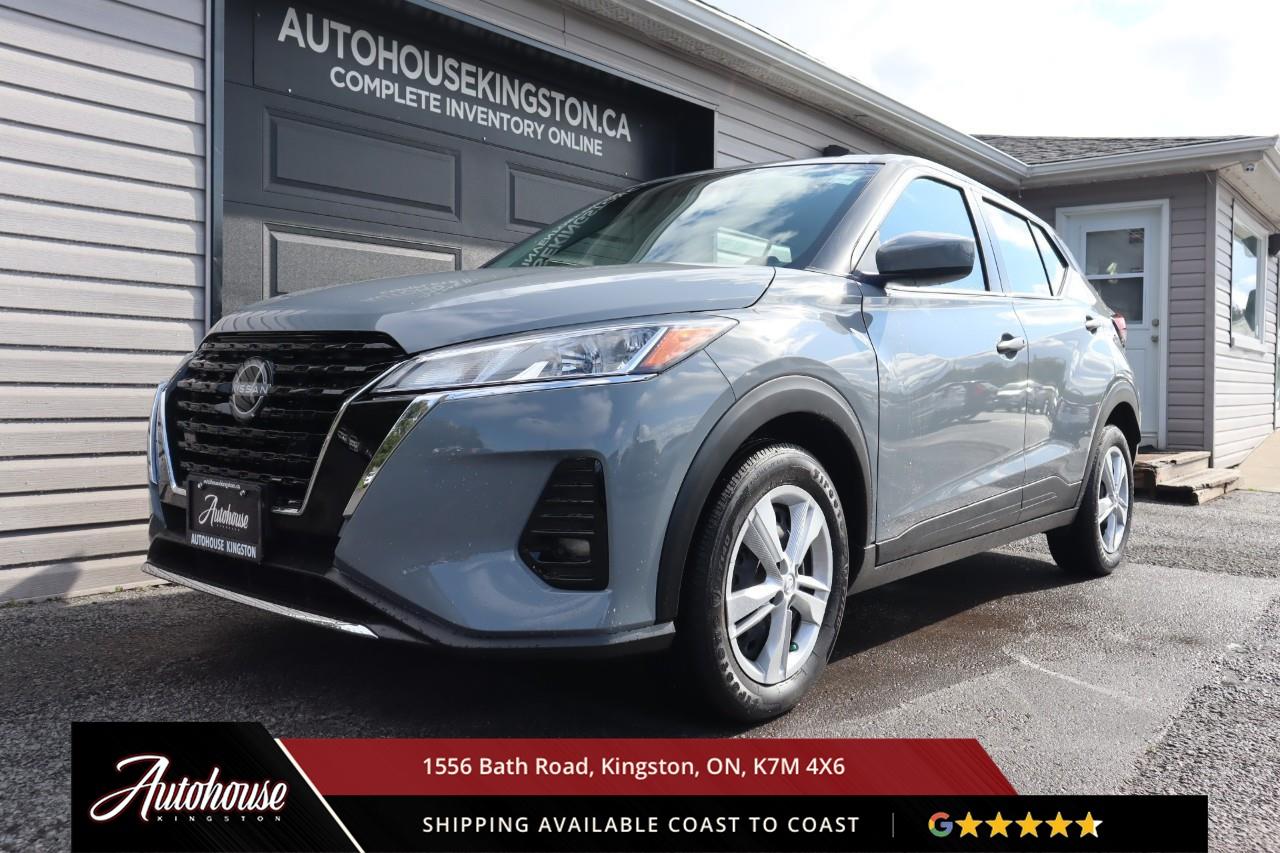 <p><strong>The 2024 Nissan Kicks S</strong><span style=color:rgba( 0 , 0 , 0 , 0.9 )>  featuring a 1.6-liter inline-4 delivering front-wheel drive, <strong>achieving an exceptional estimated 7.7 L/100km city and 6.6 L/100km highway fuel efficiency.</strong> The S trim showcases Nissan's distinctive styling with halogen headlights, LED signature lighting, body-coloured door handles and mirrors, and 16-inch steel wheels with wheel covers. Inside the modern cabin, premium cloth seating includes 6-way manual driver seat, 4-way manual passenger seat, air conditioning, and a 7-inch touchscreen display with Apple CarPlay, Android Auto, Bluetooth streaming, and a 6-speaker audio system. Nissan Safety Shield 360 includes Automatic Emergency Braking with Pedestrian Detection, Blind Spot Warning, Rear Cross Traffic Alert, Lane Departure Warning, High Beam Assist, and Rear Automatic Braking. Additional features include remote keyless entry, cruise control, and so much more! This vehicle comes with a balance of Nissan Manufacturer warranty.</span></p>