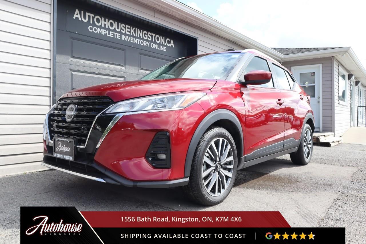 <p><strong>2025 Nissan Kicks Play SV</strong><span style=color:rgba( 0 , 0 , 0 , 0.9 )>  Next-generation efficiency meets bold urban style in this refreshed subcompact crossover, featuring an all-new 2.0-liter inline-4 delivering 141 horsepower and 140 lb-ft of torque through an Xtronic CVT with front-wheel drive, achieving an exceptional estimated 7.6 L/100km city and 6.4 L/100km highway fuel efficiency. The SV trim showcases Nissan's redesigned exterior with LED headlights with signature lighting, heated side mirrors with integrated turn signals, roof rails, and 17-inch alloy wheels. Inside the modernized cabin, premium cloth seating includes heated front seats, 6-way manual driver seat, heated leather-wrapped steering wheel, automatic climate control, and an 8-inch NissanConnect touchscreen with wireless Apple CarPlay, wireless Android Auto, Bluetooth streaming, and a 6-speaker audio system. Nissan Safety Shield 360 includes Automatic Emergency Braking with Pedestrian Detection, Blind Spot Warning, Rear Cross Traffic Alert, Lane Departure Warning, High Beam Assist, and Rear Automatic Braking. Additional features include intelligent key with push-button start, remote engine start, 60/40 split-folding rear seats with 850 litres of cargo capacity expanding to 1,694 litres, and Divide-N-Hide Cargo System. This Kicks Play SV delivers nimble urban maneuverability, class-leading cargo versatility, and Nissan's advanced safety technology for Canadian drivers seeking modern connectivity and exceptional value.</span></p>