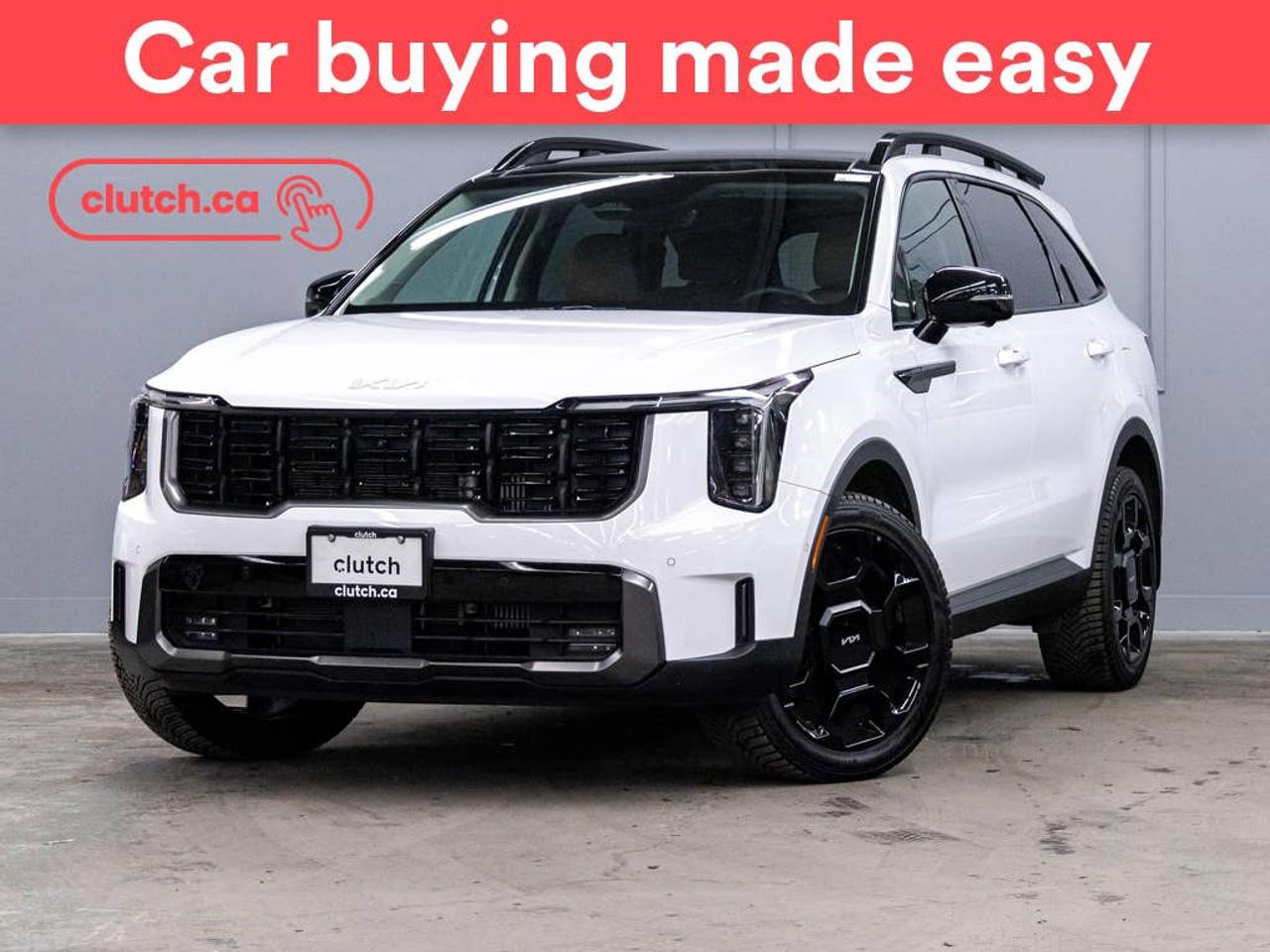Electric Parking Brake, Brake Assist, Power Tailgate/Hatch and more!<br> <br>Clutch is the largest online used car retailer in Canada, delivering a seamless, hassle-free car-buying experience to drivers everywhere. Shop thousands of used cars online, get the right one delivered to your door, and enjoy peace of mind with our 10-Day Money-Back Guarantee. How sweet is that? To learn more, visit clutch.ca.<br> <br>The top features for this car include:<br> <br>Auto Stop/Start<br>Electric Parking Brake<br>Brake Assist<br>Power Tailgate/Hatch<br>Auto Dimming Rearview Mirror<br>Front Heated Seats<br>Ventilated Front Seats<br>Power Lumbar Support<br>Folding Rear Seats<br>Rear Heated Seats<br>Manual Fold-Into-Floor Third Row Seat<br>Synthetic Leather Seats<br>Driver Seat Memory System<br>Climate Control<br>Dual Zone Front Climate Control<br>Rear Climate Vents<br>Premium Sound System<br>Speed-Sensitive Volume<br>Bluetooth Music<br>Touchscreen Display<br>GPS Navigation<br>Cruise Control<br>Adaptive Cruise Control<br>Integrated Garage Door Opener<br>12V Outlet<br>Hands Free Device Connectivity<br>Apple CarPlay<br>Android Auto<br>Wireless Charging<br>USB Input<br>Keyless Entry<br>Push Button Start<br>Passive Keyless Entry<br>Front View Camera<br>Power Folding Exterior Mirrors<br>Rear Seat Reminder<br>Lane Departure Warning<br>Active Lane Keep Assistance<br>Blindspot Sensors<br>Forward Collision Mitigation<br>Rear Collision Warning<br>Rear Collision Mitigation<br>Pedestrian Detection<br>Driver Attention Alert<br>Heated Steering Wheel<br>One-Touch Windows<br>Rain Sensing Wipers<br>Rear Window Defroster<br>Panoramic Sunroof<br>Hill Assistance<br>Automatic High Beams<br>Rear View Camera<br>Parking Sensors<br>Rear Parking Sensors<br>Power Passenger Seat<br>360 Camera<br>App Remote Start<br> <br>Seamless home delivery - Delivery to your door in a matter of days. Available on select packages.<br> <br>Try it out for 10 days - If you do not like it, we will take it back. <br> <br>Quality assured - All cars go through our rigorous 210-point inspection and reconditioning process.<br> <br>Peace of mind - Warranty and protection plans available.<br> <br>Haggle-free - No haggling or hard sells.<br> <br>100% Transparency - Full inspection reports on every car, including high-res photography and a free Carfax report.<br> <br>Listed price is for cash purchase only and does not include taxes, Shipping Fees (if applicable), Delivery Fees (if applicable), government licensing fees.<br> <br>Previous Provincial Registrations:<br>Ontario<br> <br>Stock # 122107