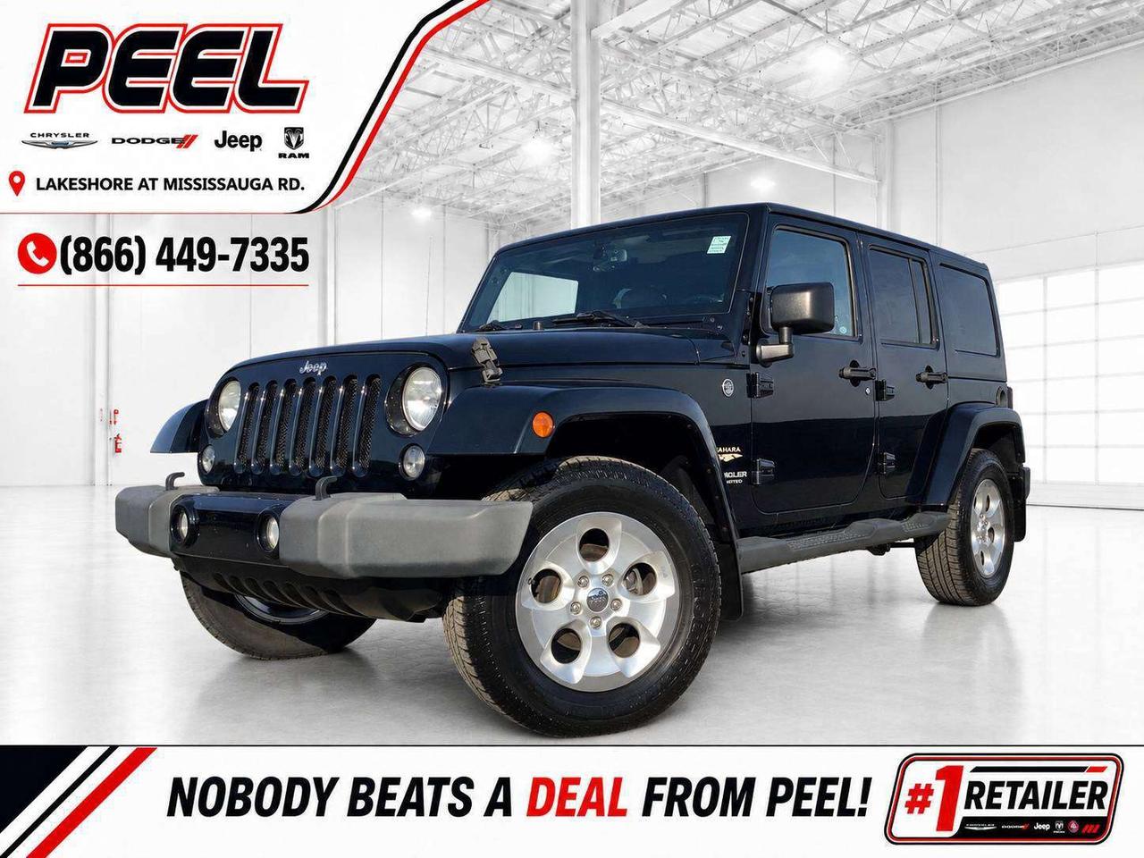 Used 2014 Jeep Wrangler Sahara |Heated Leather |Dual Top |CERTIFIED |4X4 for sale in Mississauga, ON