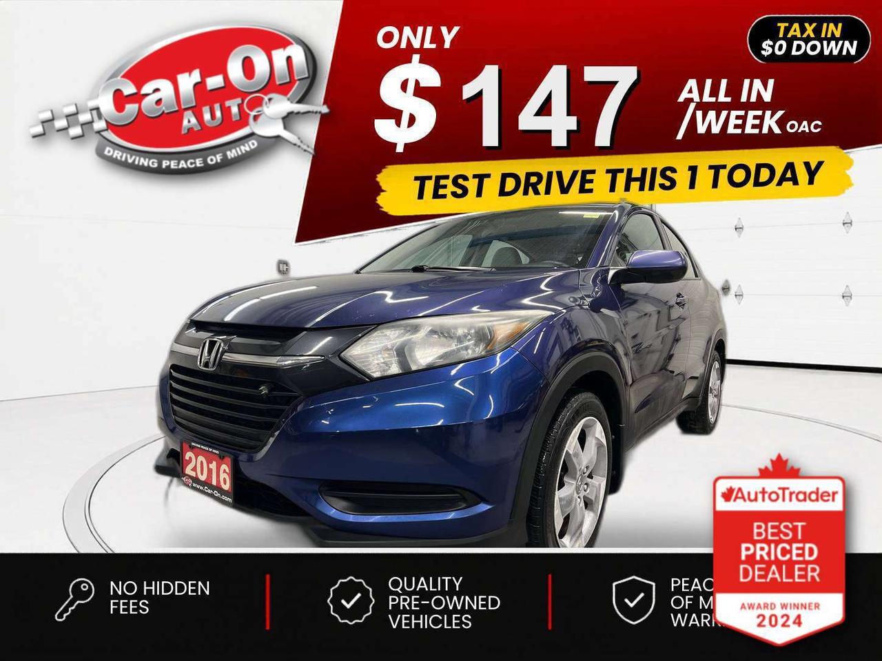 $0 DOWN $147/WEEK ALL IN INCLUDING ONTARIO TAXES O.A.C* LOW KMS!! All-Wheel Drive w/ Heated seats, 17-inch alloys, backup camera, automatic climate control, tow hitch receiver, keyless entry, power locks, power locks, power mirrors, power windows, cruise control, Bluetooth and AM/FM/CD player!!