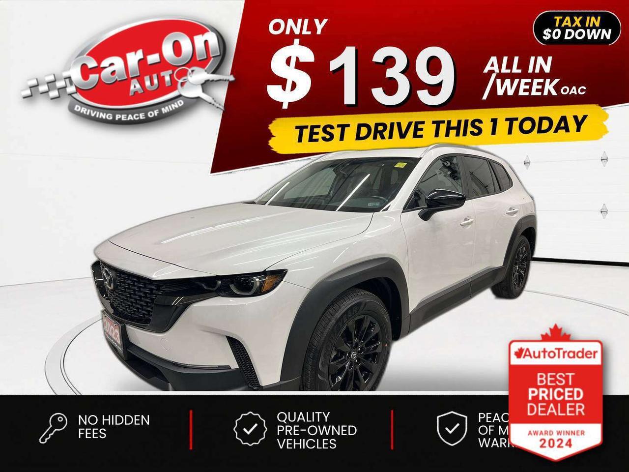 $0 DOWN $139/WEEK ALL IN INCLUDING ONTARIO TAXES O.A.C* ONLY 33,000KMS! All-Wheel Drive w/ Leather, panoramic sunroof, heated seats & steering, Android Auto/ Apple CarPlay, 17-inch black alloys, adaptive cruise control, blind spot monitor, rear cross-traffic alert, pre-collision system, lane departure warning, backup camera, dual-zone climate control, rain-sensing wipers, keyless entry w/ push start, power liftgate, full power group, automatic headlights, Bluetooth and drive mode selector!!!