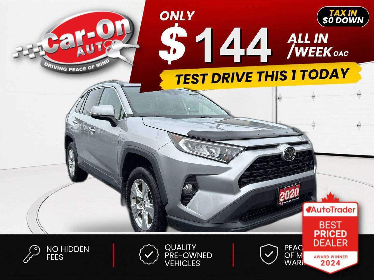 $0 DOWN $144/WEEK ALL IN INCLUDING ONTARIO TAXES O.A.C* XLE All-Wheel Drive w/ Sunroof, heated seats & steering, Android Auto/ Apple CarPlay, 17-inch alloys, adaptive cruise control, blind spot monitor, rear cross-traffic alert, pre-collision system, lane departure warning, backup camera, dual-zone climate control, keyless entry w/ push start, full power group incl. power seat, automatic headlights w/ auto highbeams, Bluetooth and more!!This vehicle just landed and is awaiting a full detail and photo shoot. Contact us and book your viewing today!