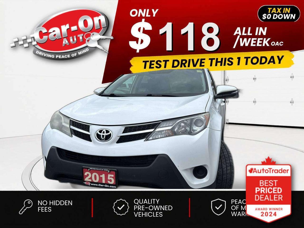 $0 DOWN $118/WEEK ALL IN INCLUDING ONTARIO TAXES O.A.C* All-Wheel Drive w/ Heated seats, backup camera, air conditioning, keyless entry, power locks, power mirrors, power windows, AM/FM/CD player, cruise control, Bluetooth and more!!*This car was used as a previous daily rental*This vehicle just landed and is awaiting a full detail and photo shoot. Contact us and book your viewing today!
