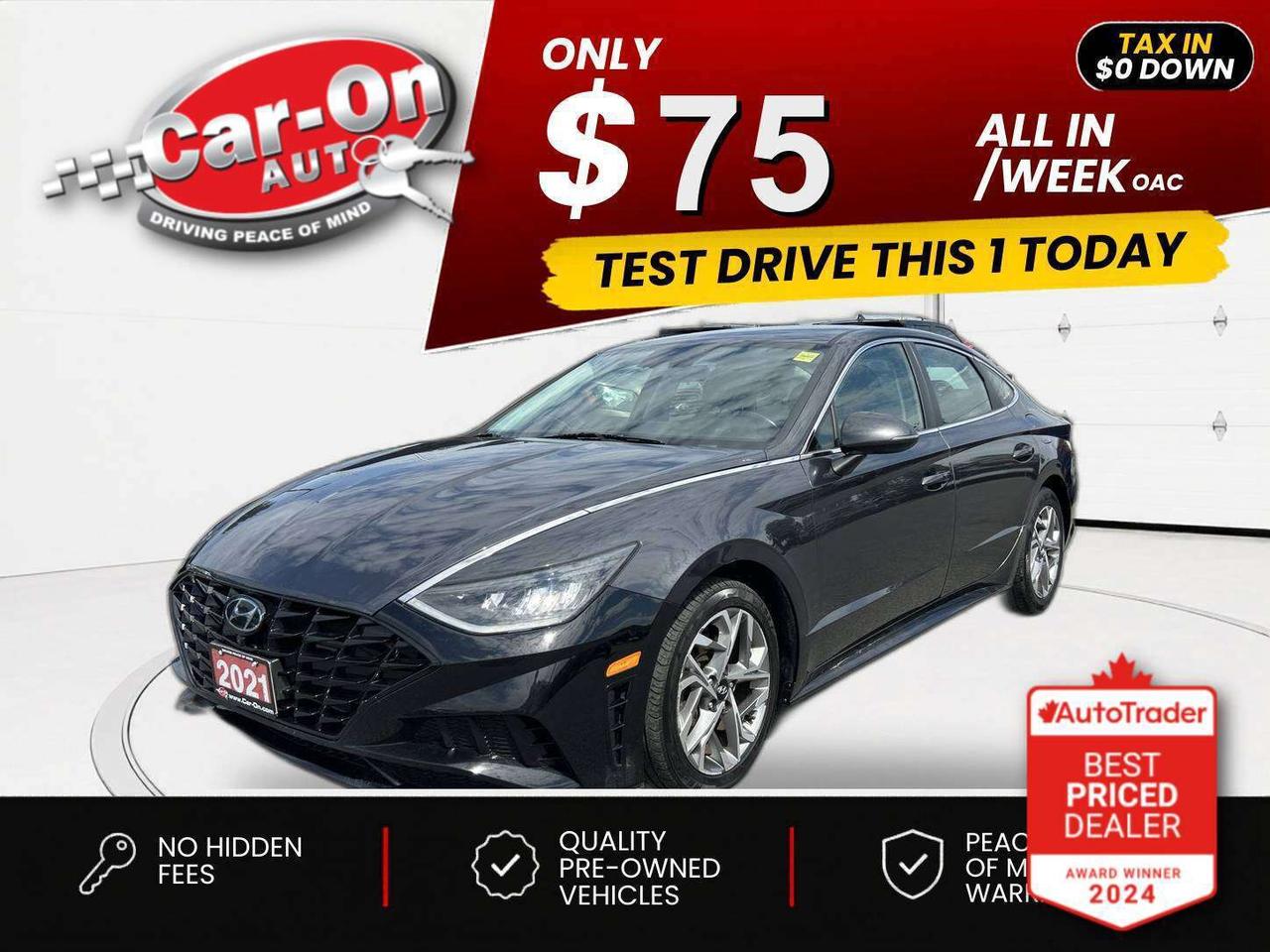 $0 DOWN $75/WEEK ALL IN INCLUDING ONTARIO TAXES O.A.C* Preferred w/ Heated seats & steering, Android Auto/ Apple CarPlay, 17-inch alloys, adaptive cruise control, blind spot monitor, rear cross-traffic alert, pre-collision system, lane departure warning, backup camera, air conditioning, keyless entry w/ push start, power locks, power mirrors, power windows, automatic headlights w/ auto highbeams, Bluetooth and more!!*This car was used as a previous daily rental*This vehicle just landed and is awaiting a full detail and photo shoot. Contact us and book your viewing today!
