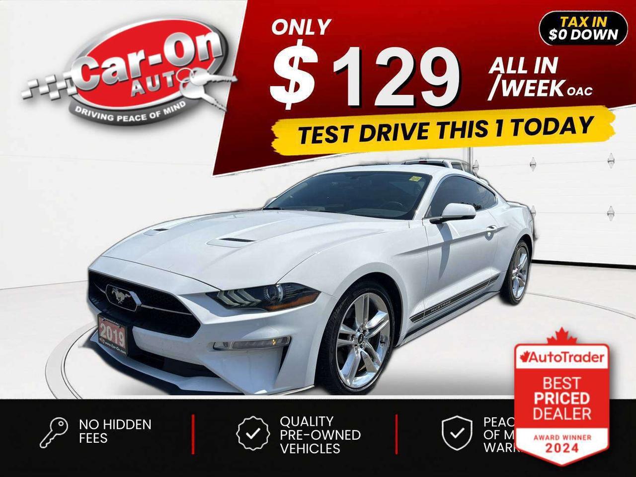 $0 DOWN $129/WEEK ALL IN INCLUDING ONTARIO TAXES O.A.C* LOW KMS!! LOADED PREMIUM W/ 310HP ECOBOOST ENGINE!! Leather, Android Auto/ Apple CarPlay, heated/seats, heated steering, remote start, navigation, 19-inch alloys, blind spot monitor, rear cross-traffic alert, backup camera w/ rear park sensors, dual-zone climate control, keyless entry w/ push start, full power group incl. power driver seat w/ memory, automatic headlights, Bluetooth and more!!This vehicle just landed and is awaiting a full detail and photo shoot. Contact us and book your viewing today!