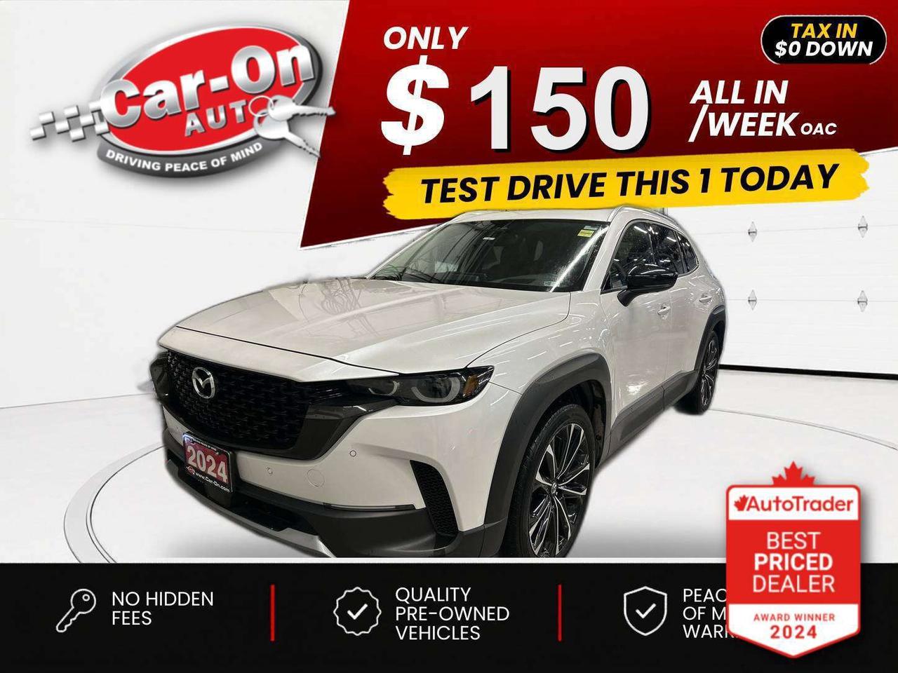 $0 DOWN $150/WEEK ALL IN INCLUDING ONTARIO TAXES O.A.C* GT ALL-WHEEL DRIVE W/ 256HP 2.5L TURBO ENGINE!! Leather, panoramic sunroof, heated/cooled front & heated rear seats, heated steering, 360 camera w/ front & rear park sensors, heads-up display, Android Auto/ Apple CarPlay, navigation, 20-inch alloys, premium Bose audio system, wireless charger, tow hitch receiver, adaptive cruise control w/ stop & go, blind spot monitor, rear cross-traffic alert, traffic jam assist, traffic sign recognition, pre-collision system, lane departure warning, dual-zone climate control, rain-sensing wipers, keyless entry w/ push start, power liftgate, full power group incl. power driver & passenger seats w/ driver memory, automatic headlights w/ auto highbeams, Bluetooth and more!!This vehicle just landed and is awaiting a full detail and photo shoot. Contact us and book your viewing today!
