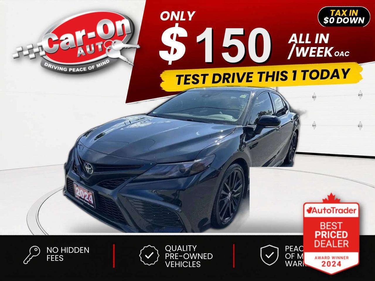 $0 DOWN $150/WEEK ALL IN INCLUDING ONTARIO TAXES O.A.C* TOP OF THE LINE XSE ALL-WHEEL DRIVE!! Leather, panoramic sunroof, heated seats & steering, 9-inch touch screen w/ Android Auto/Apple CarPlay, premium black 19-inch alloys, wireless charging, adaptive cruise control, blind spot monitor, rear cross-traffic alert, pre-collision system, lane departure warning, back up camera, dual-zone climate control, keyless entry w/ push start, full power group incl. power driver & passenger seats, automatic headlights w/ auto highbeams Bluetooth and Sirius XM!!