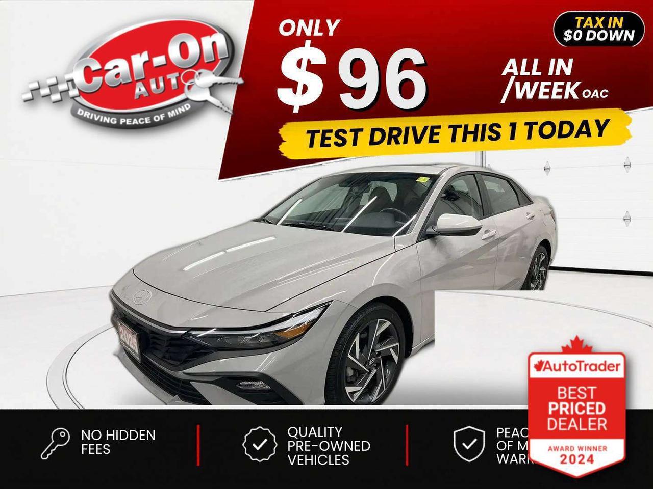 $0 DOWN $96/WEEK ALL IN INCLUDING ONTARIO TAXES O.A.C* PREFERRED W/ TECH PACKAGE!! Sunroof, heated seats, Android Auto/ Apple CarPlay, heated seats, remote start, 17-inch alloys, adaptive cruise control, blind spot monitor, rear cross-traffic alert, pre-collision system, lane departure warning, backup camera, dual-zone climate control, keyless entry, full power group, Bluetooth and Sirius XM!!*This car was used as a previous daily rental*