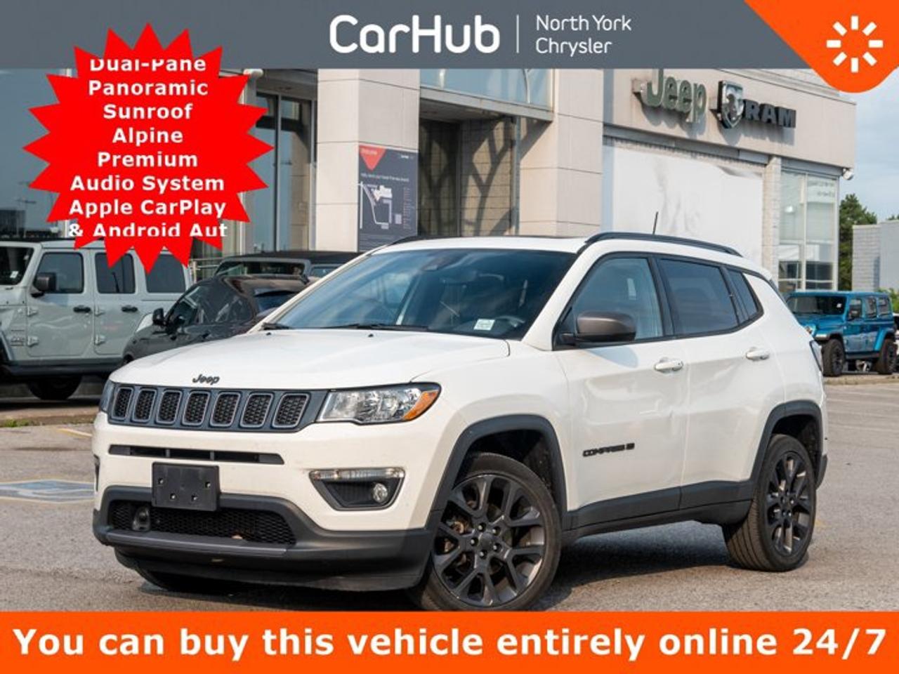 Used 2021 Jeep Compass 80th Anniversary Dual-Pane Panoramic Sunroof  Alpine Premium Audio System  Apple CarPlay & Android A for sale in Thornhill, ON