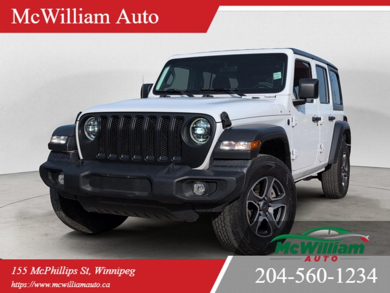 Used 2023 Jeep Wrangler Sport Altitude 4X4 l HTD Seats & Steering l Remote Start l Local MB Vehicle for sale in Winnipeg, MB