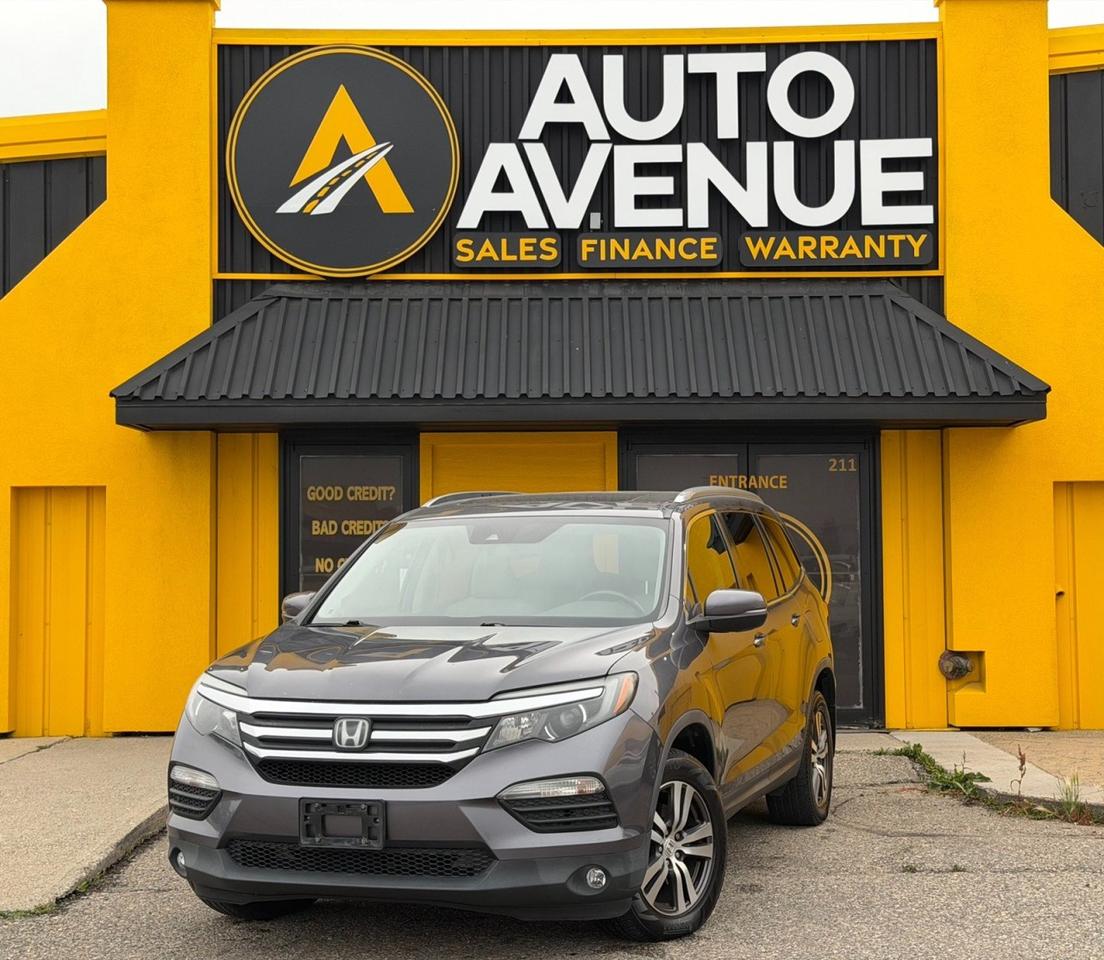This outstanding example of a 2017 Honda Pilot EX-L V6 is proudly offered by Auto Avenue Airdrie. <br/> Powerful, spacious, and beautifully equipped, this Honda Pilot EX-L delivers the perfect combination of performance, comfort, and versatility. With its strong V6 engine, 7-passenger seating, premium leather interior, and sunroof, this SUV is ready to handle everything from everyday family drives to weekend adventures. <br/> Designed with capability in mind, this AWD Honda Pilot provides excellent confidence, traction, and stability in a variety of driving conditions. The powerful V6 delivers the performance you need, while the spacious interior and refined features ensure that every passenger travels in comfort. <br/> Style, performance, safety, and practicality come together beautifully in this stunning 2017 Honda Pilot EX-L. Whether youre looking for a capable family SUV or a comfortable vehicle for your next adventure, this Pilot checks all the boxes. <br/> THIS IS THE ONE. V6 POWER, 7-PASSENGER SEATING, LEATHER, SUNROOF, AND AWD &mdash; EVERYTHING YOU WANT IN A PREMIUM SUV! <br/> AUTO AVENUE IS AN AMVIC LICENSED DEALERSHIP, COMMITTED TO PROVIDING EXCEPTIONAL SERVICE AND QUALITY VEHICLES WITH FLEXIBLE PAYMENT OPTIONS. <br/>