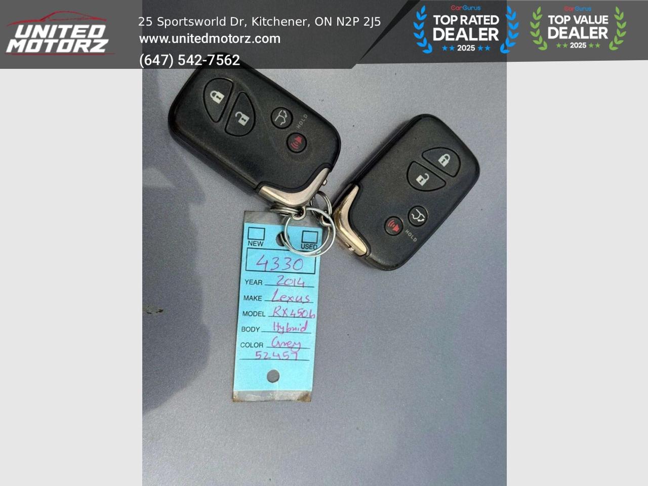 2014 Lexus RX 450h AWD HYBRID 3.5L 6cyl~CERTIF Photo